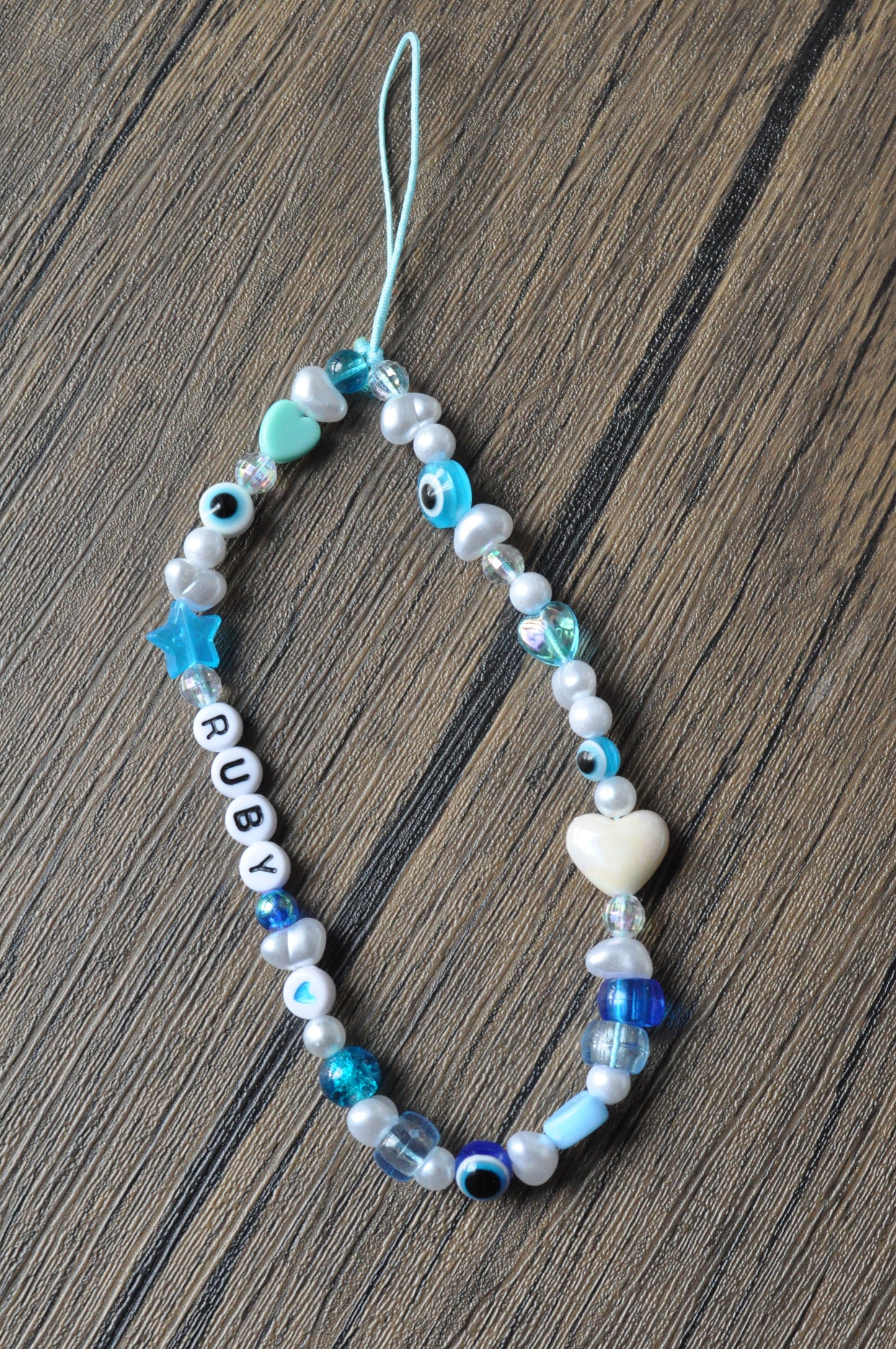Personalised Evil Eye Phone Charm