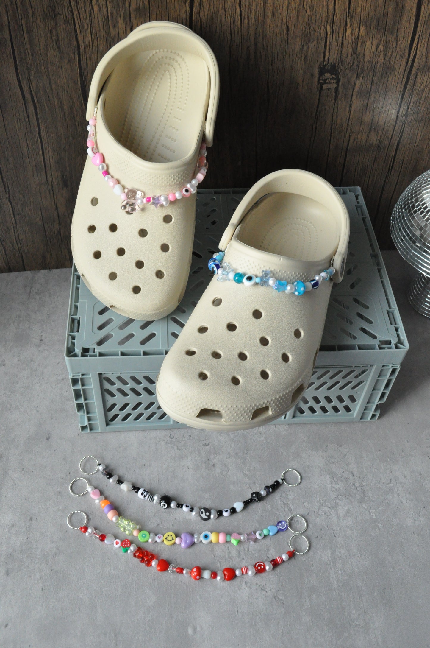 Personalised Beaded Clogs Charm
