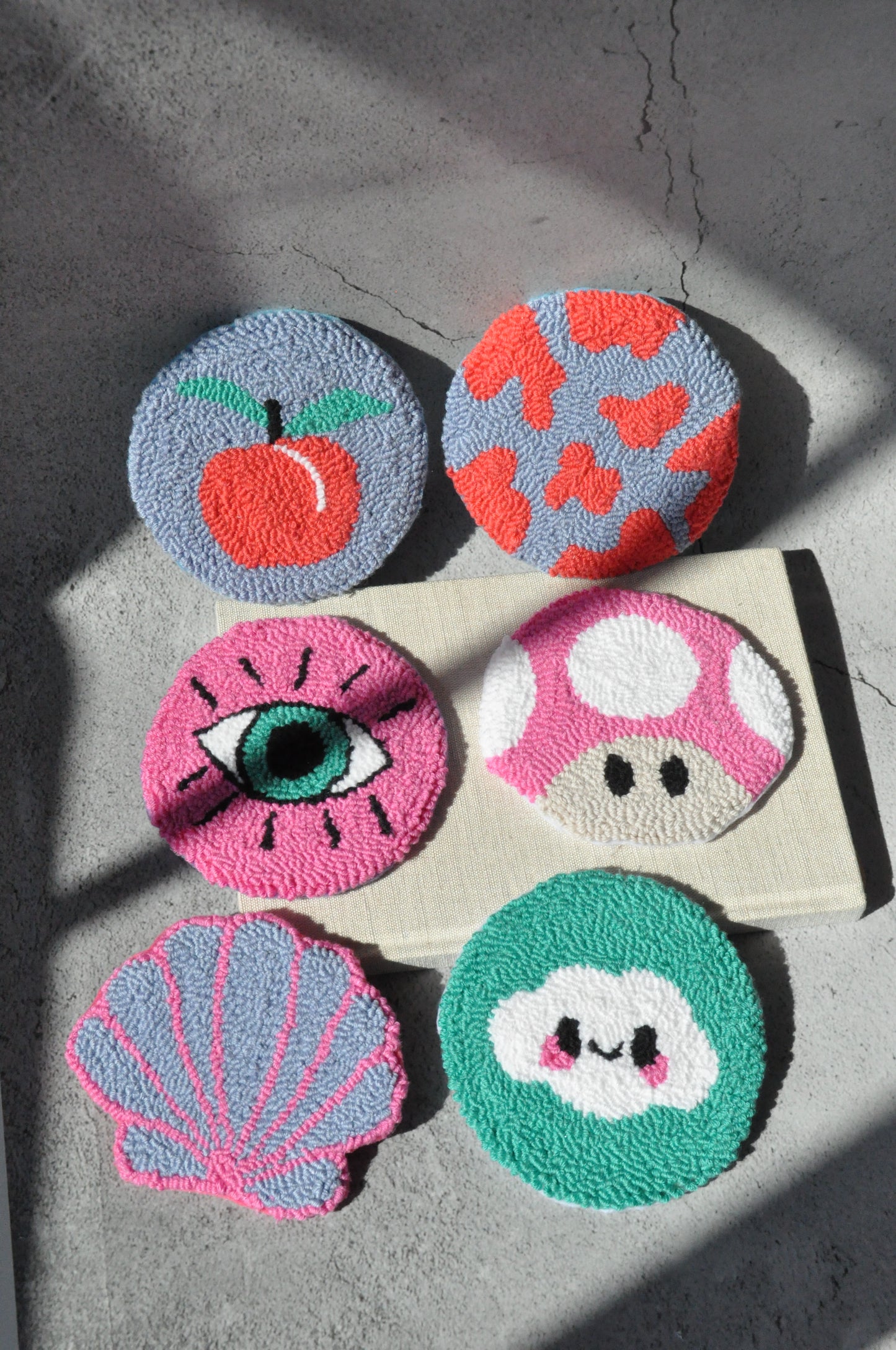 Funny Y2k Punch Needle Coasters