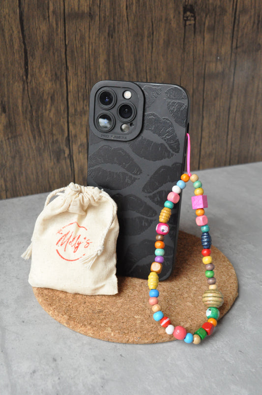Personalised Wooden Phone Charm