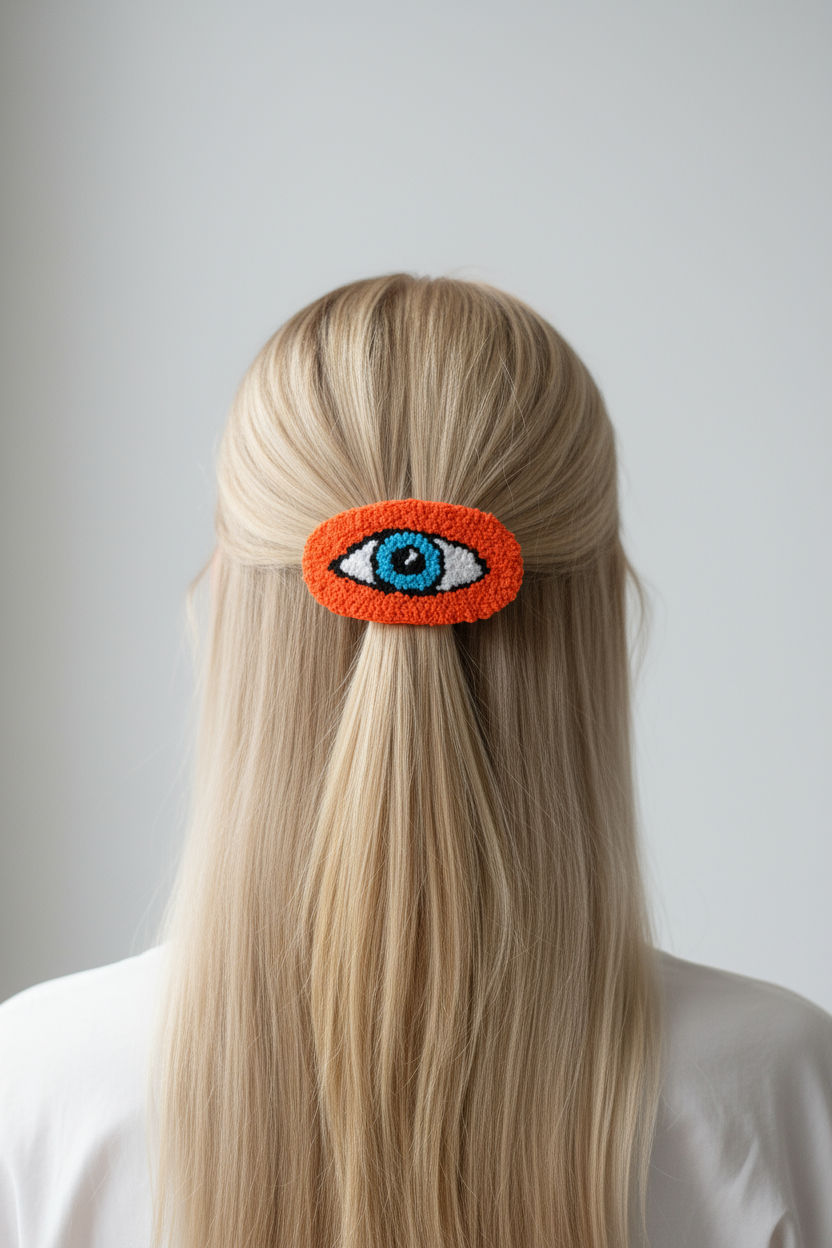 Vibrant Colour Tufted Hair Clips