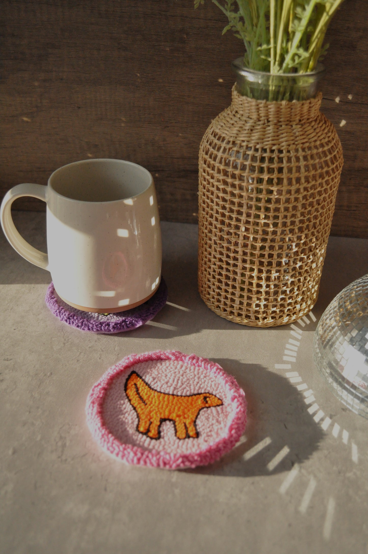 Lambanana Mug Rug