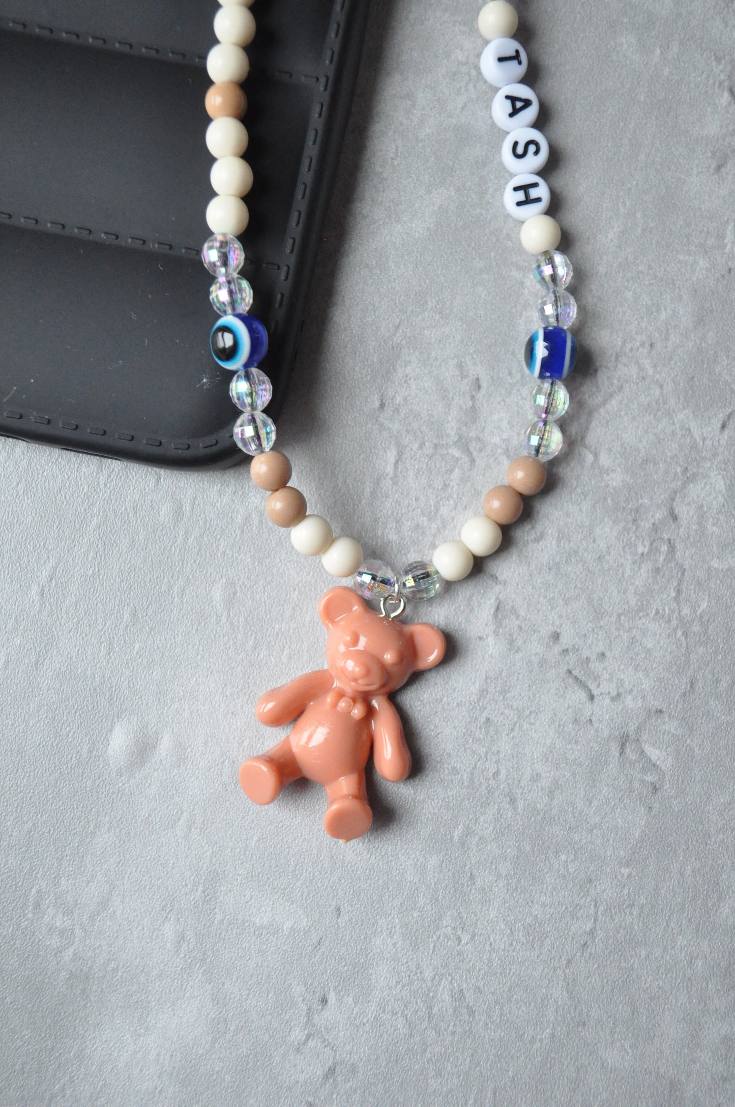 Brown Teddy Bear Phone Charm