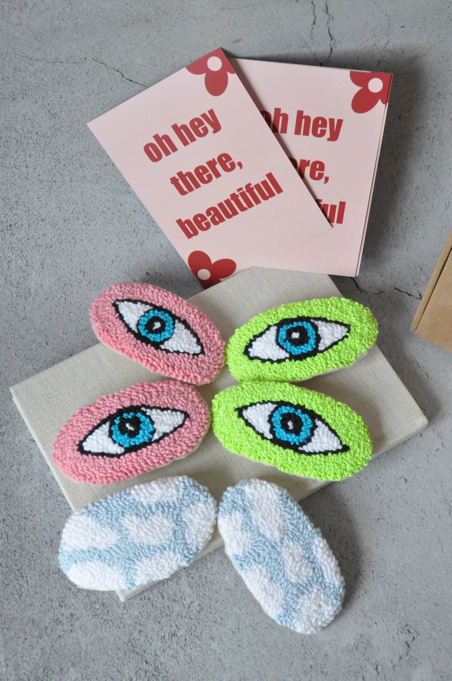 Vibrant Colour Tufted Hair Clips