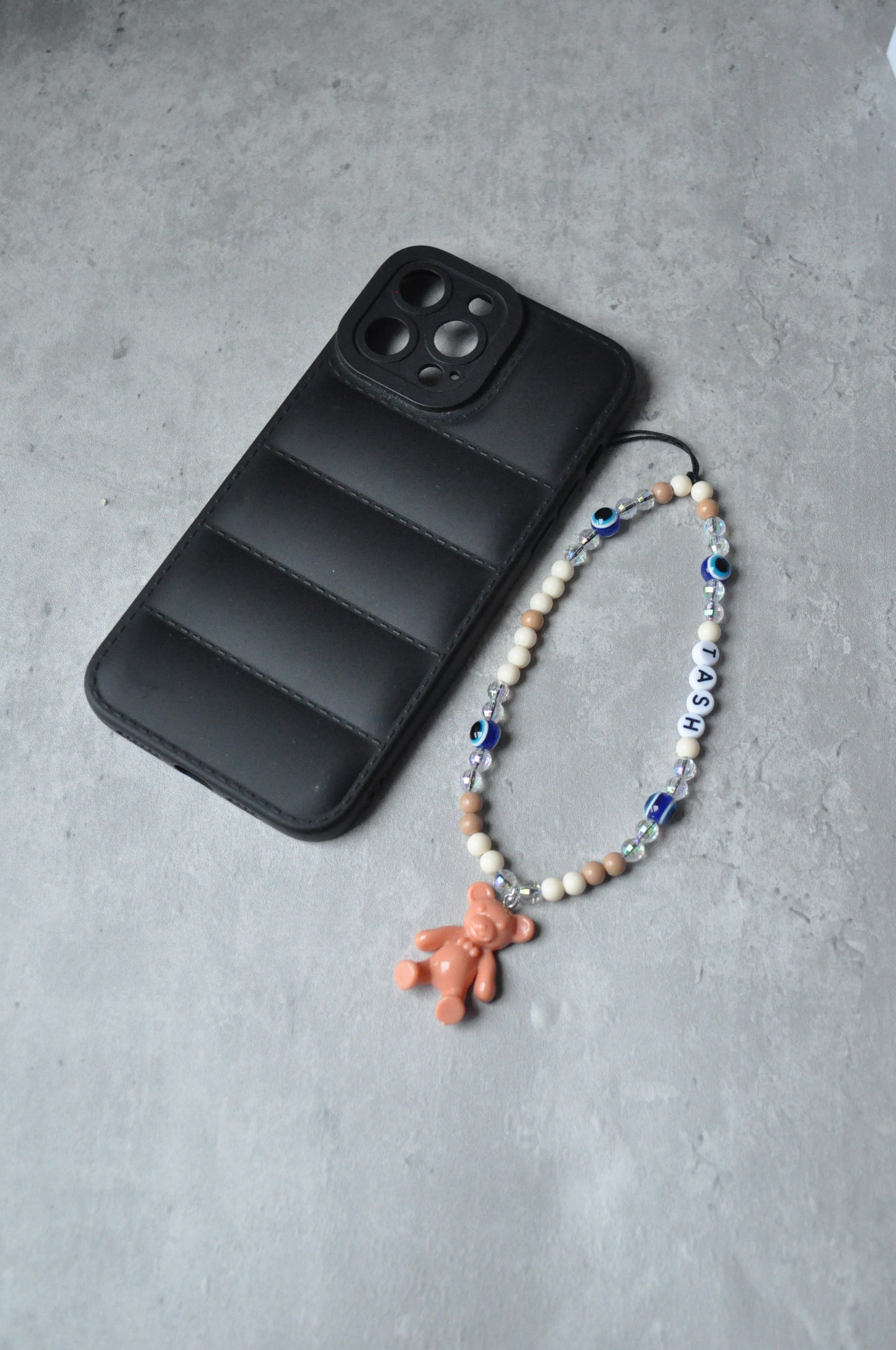 Brown Teddy Bear Phone Charm