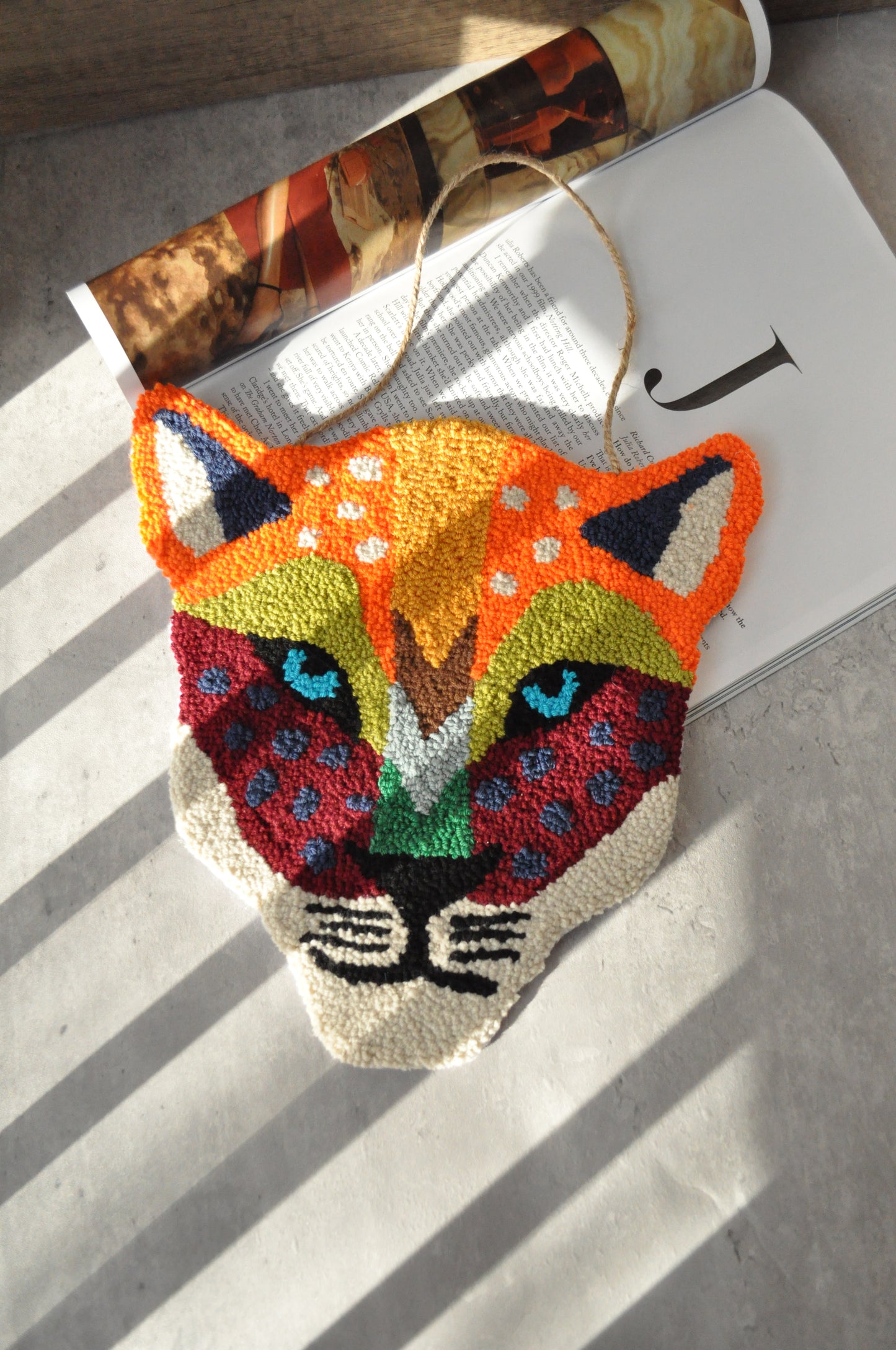 Earth Tones Tiger Head Wall Art