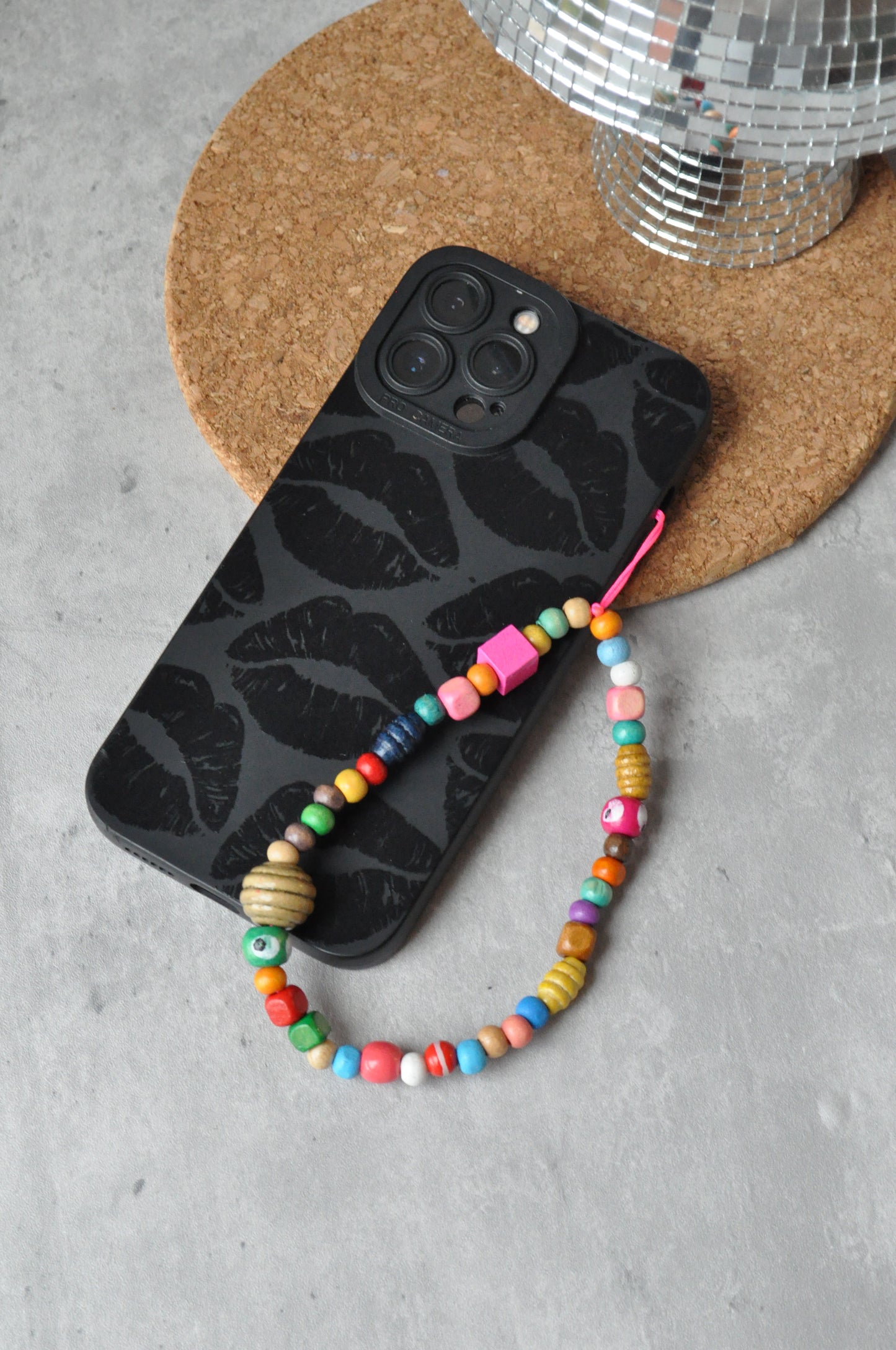 Personalised Wooden Phone Charm