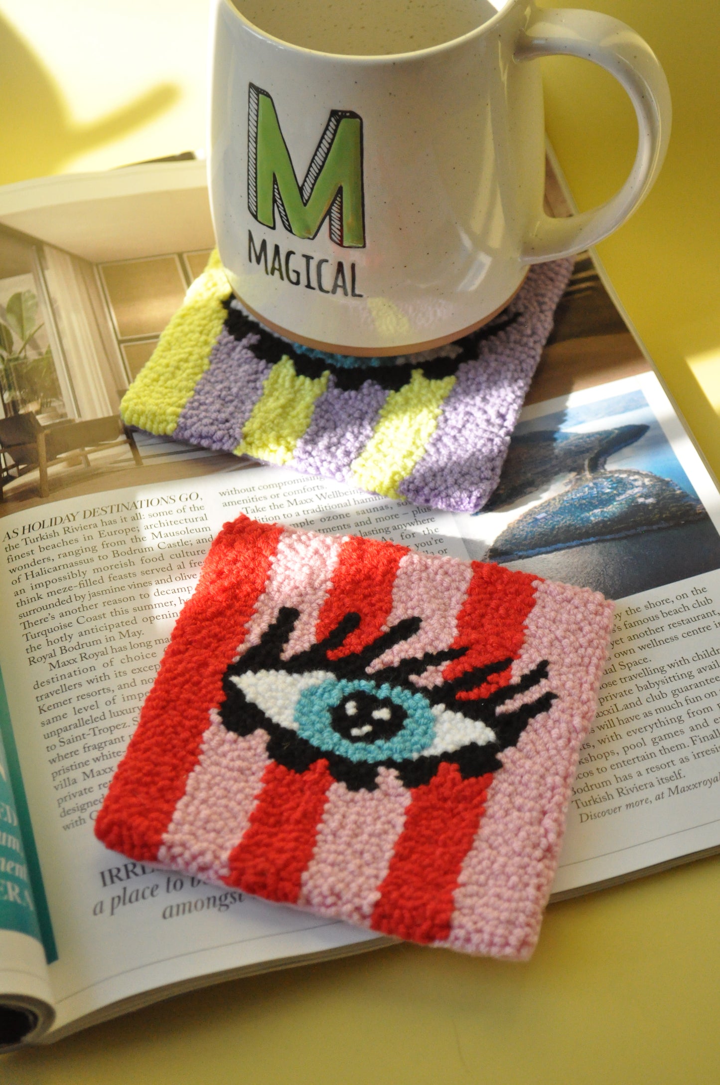 Pop Art Evil Eye Coaster