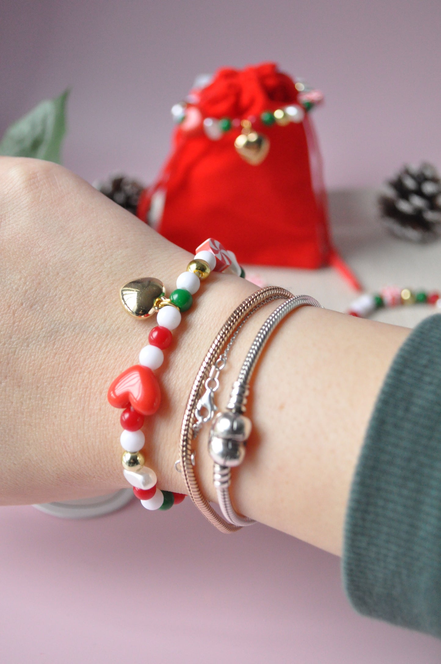 Festive Bead Bracelet