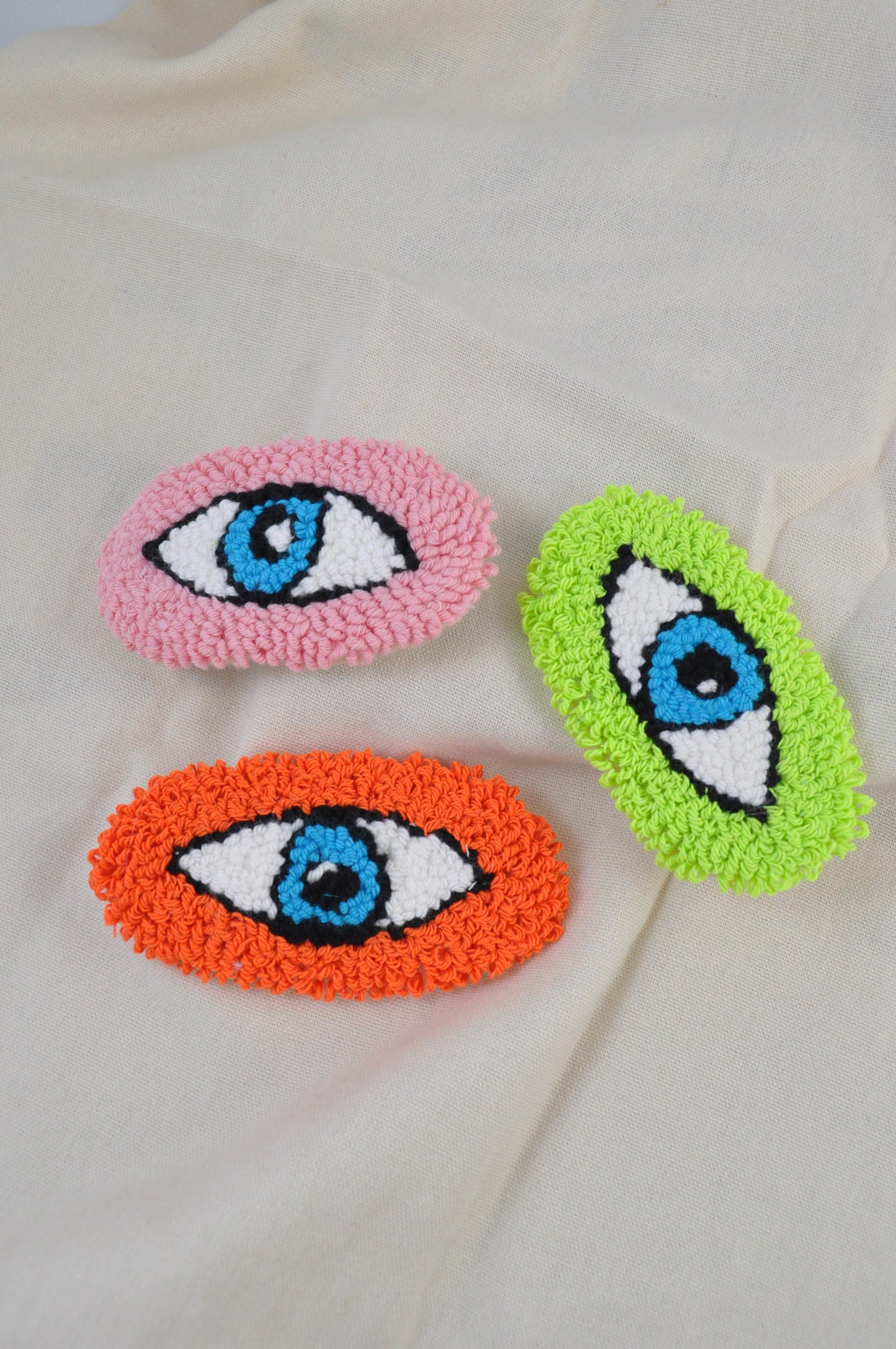 Vibrant Colour Tufted Hair Clips