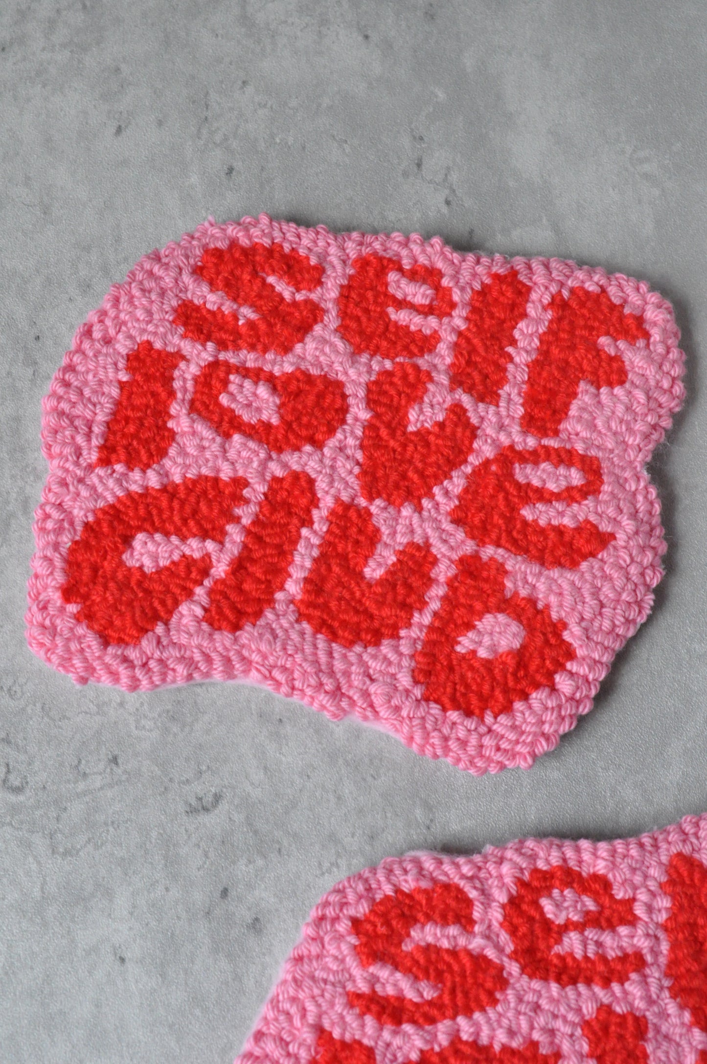 "Self Love Club" Tufted Mug Rug