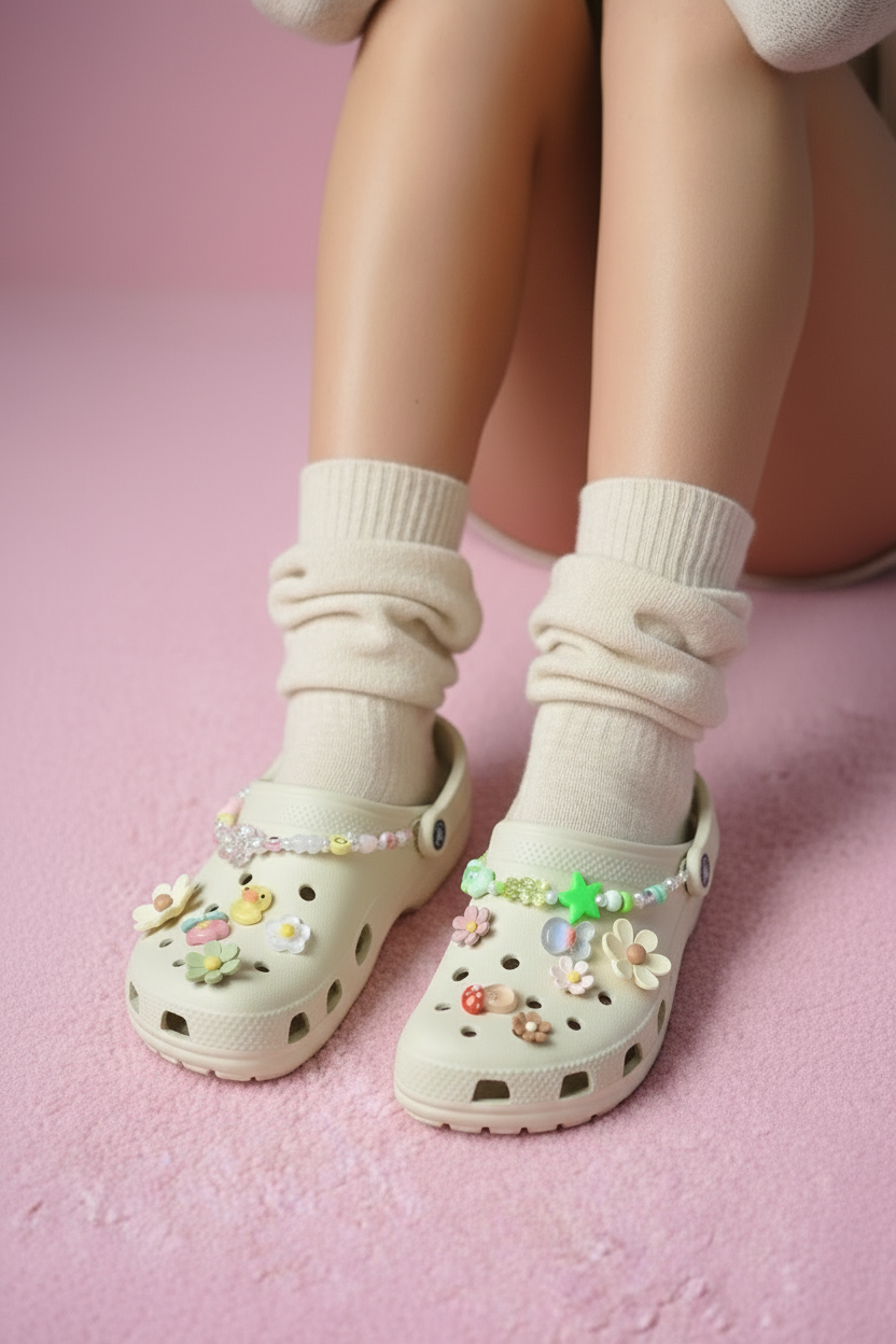 Personalised Beaded Clogs Charm