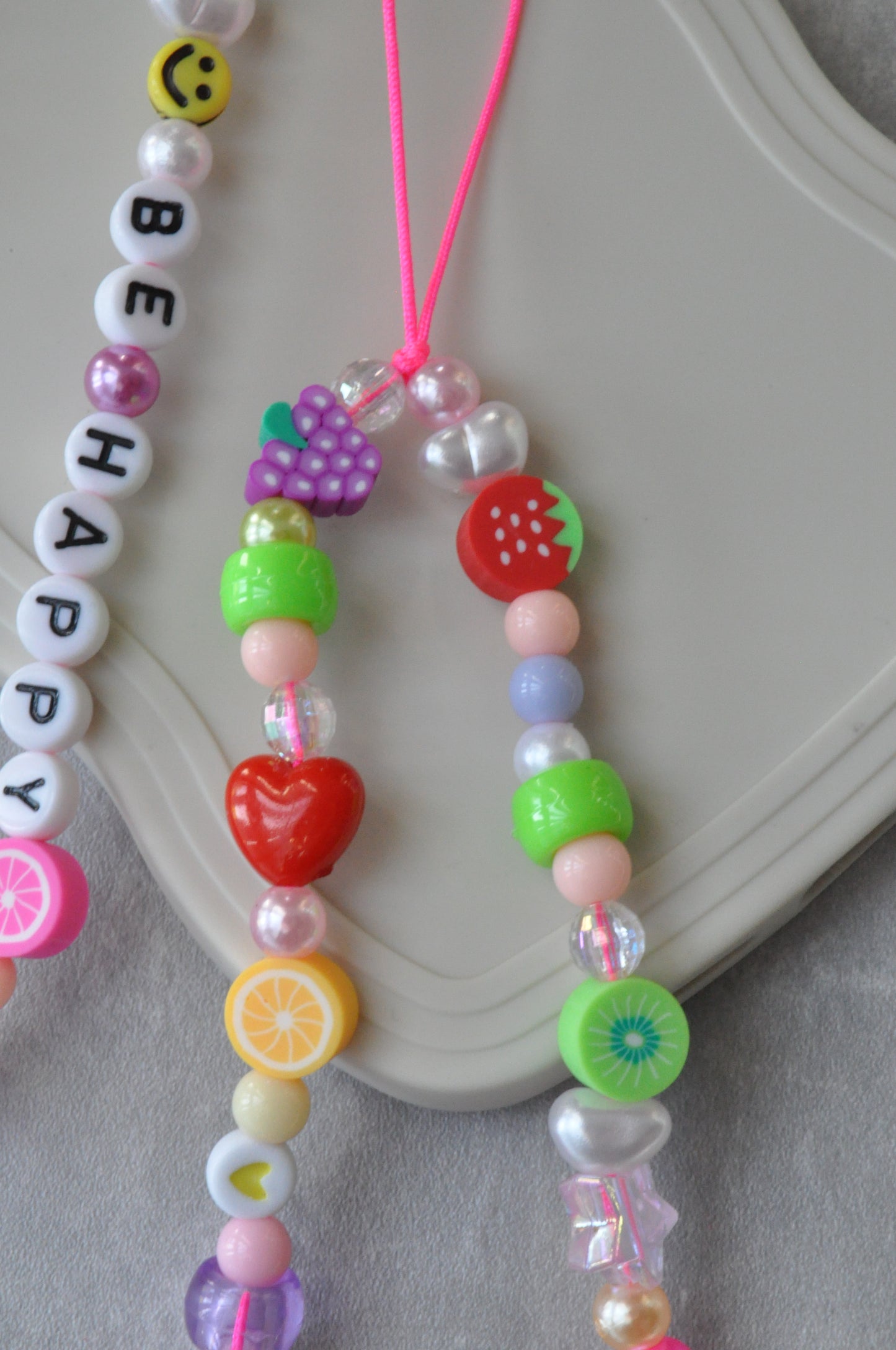 Fruit Salad Cute Beaded Phone Charm