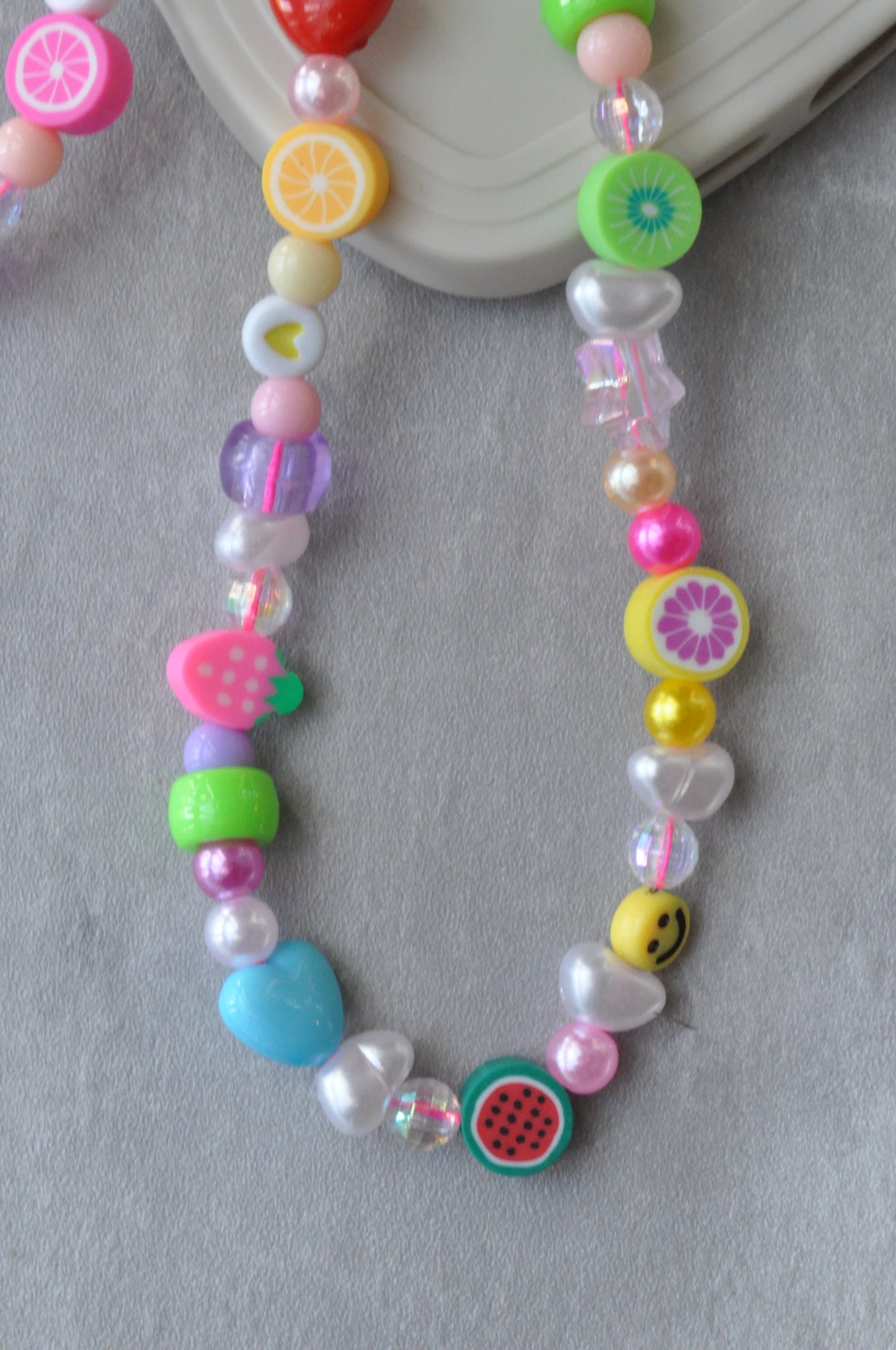 Fruit Salad Cute Beaded Phone Charm
