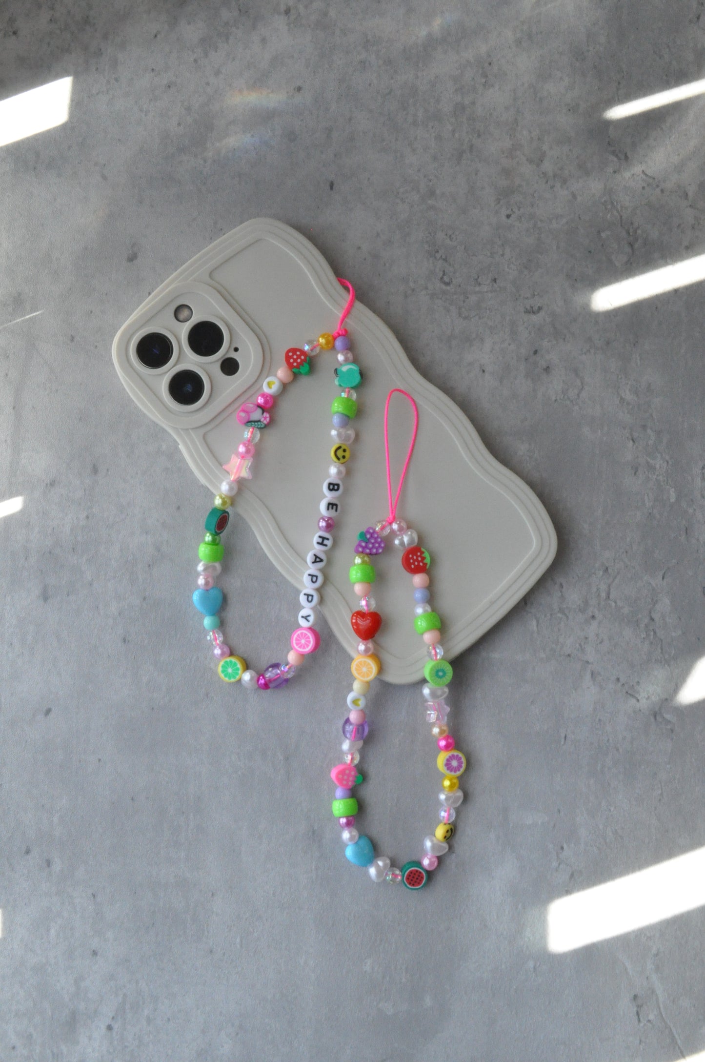 Fruit Salad Cute Beaded Phone Charm