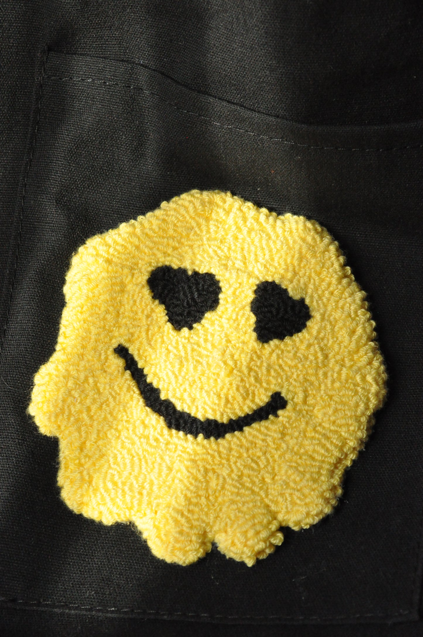 Melted Smiley Face Tote Bag