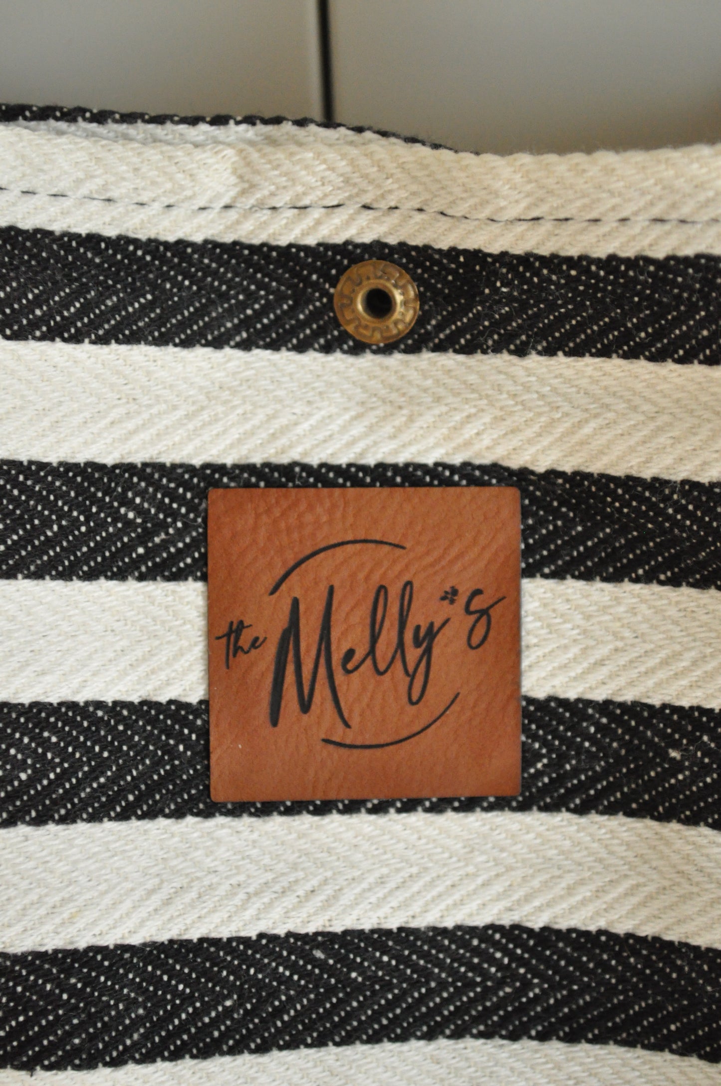 Colourful Striped Tufted Bag