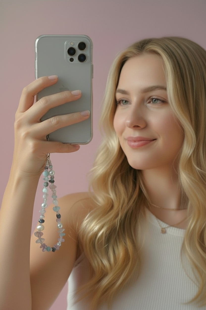 Crystal Gemstone Phone Strap