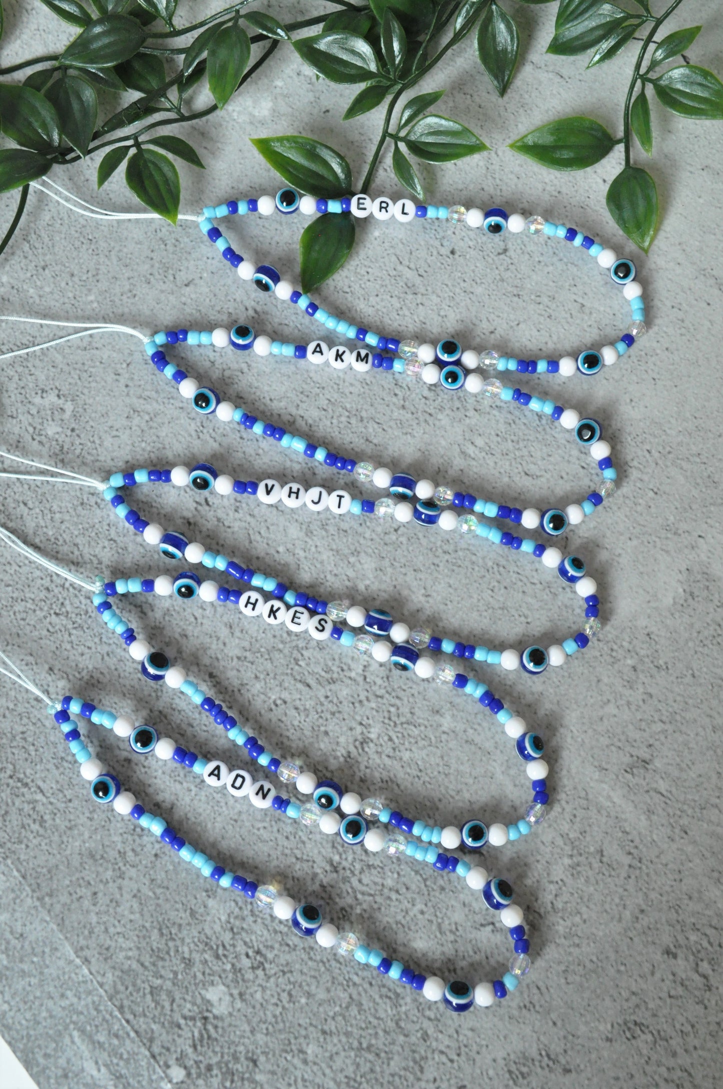 Evil Eye Glass Bead Phone Charm