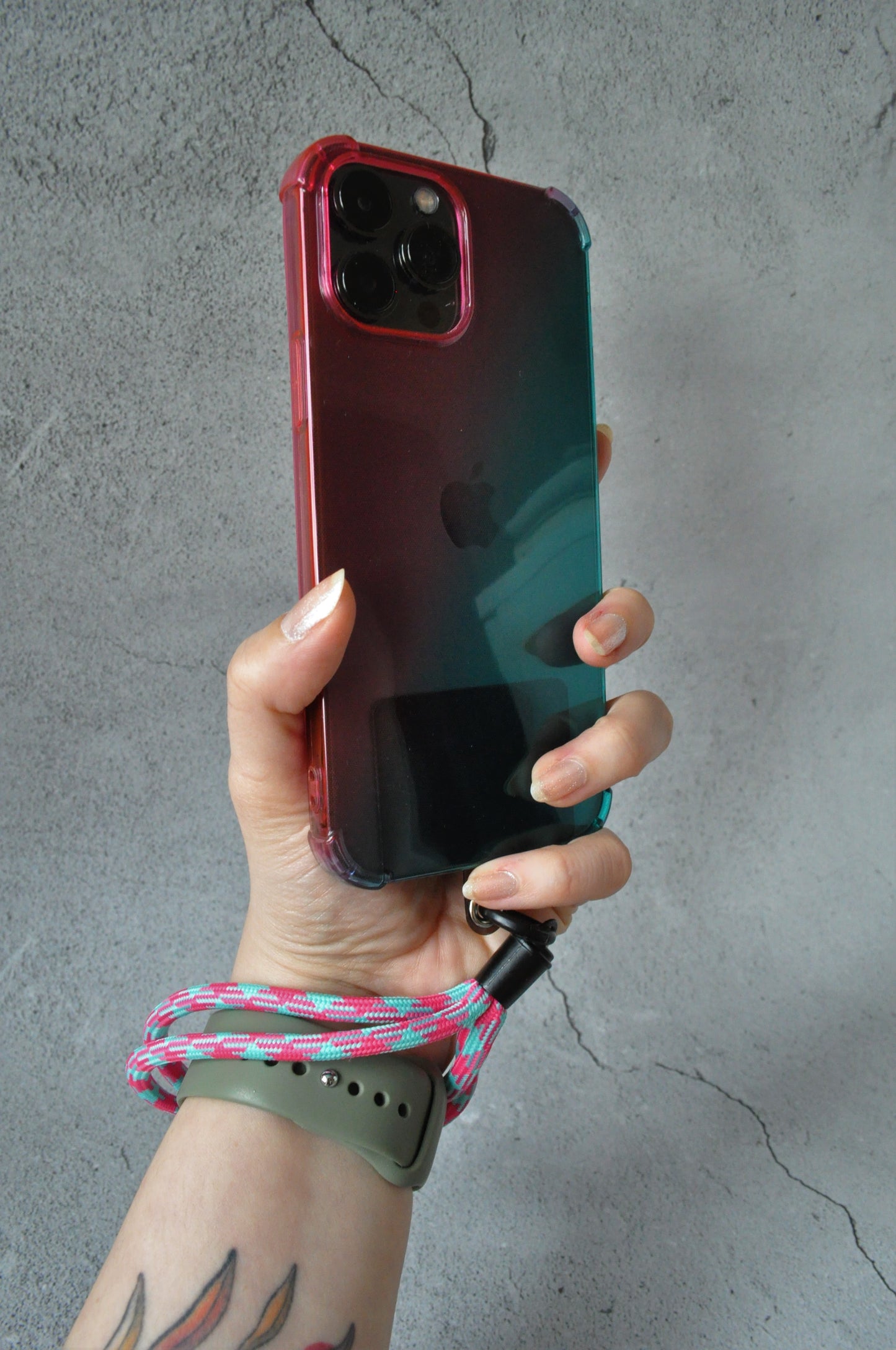Pink & Green Cute Mobile Phone Strap