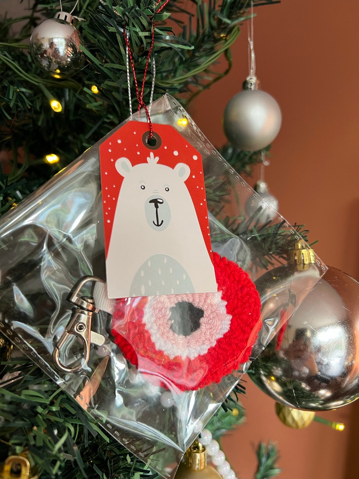 Tufted Evil Eye Bag Charm