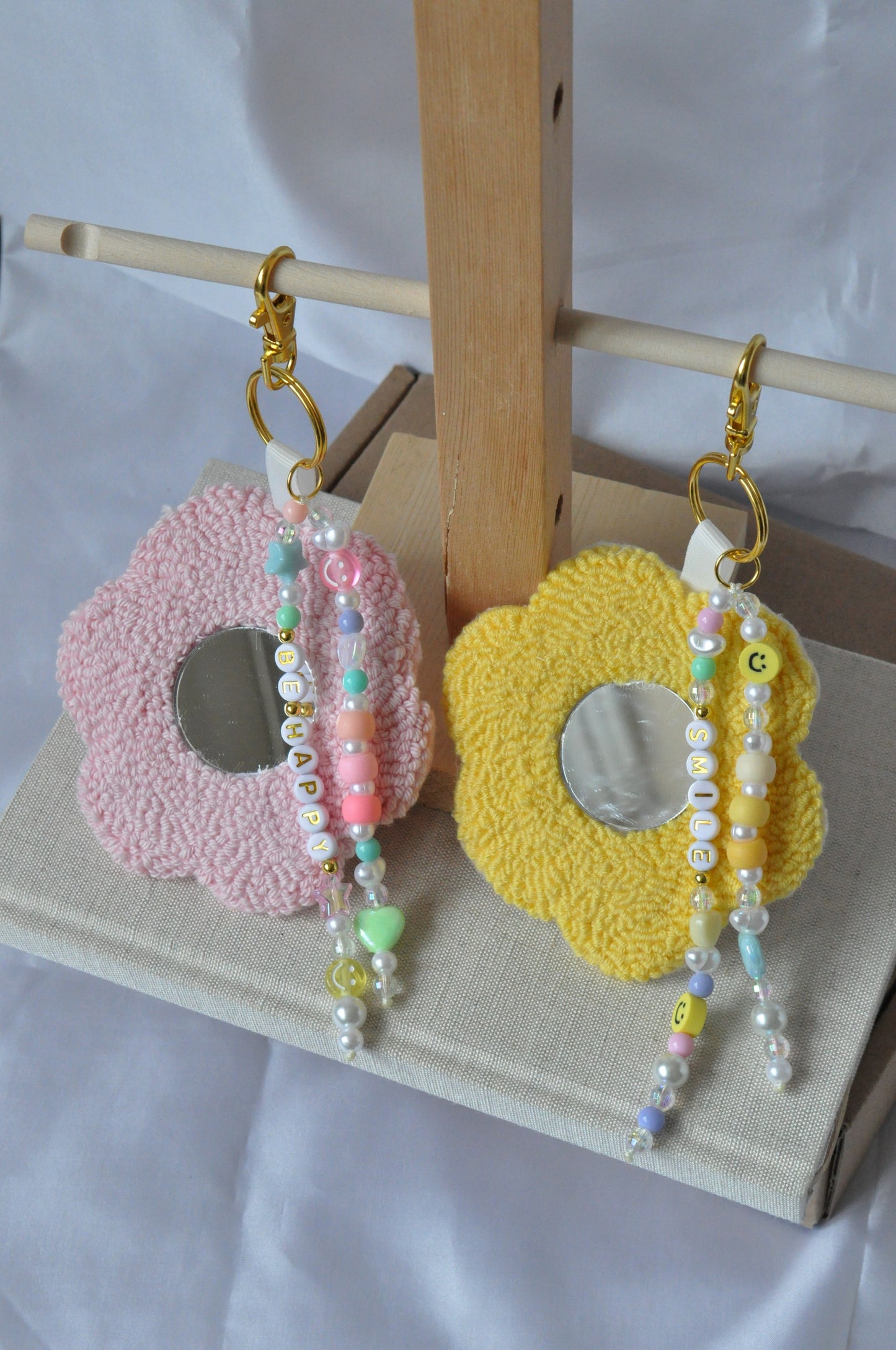 Tufted Daisy Bag Charm