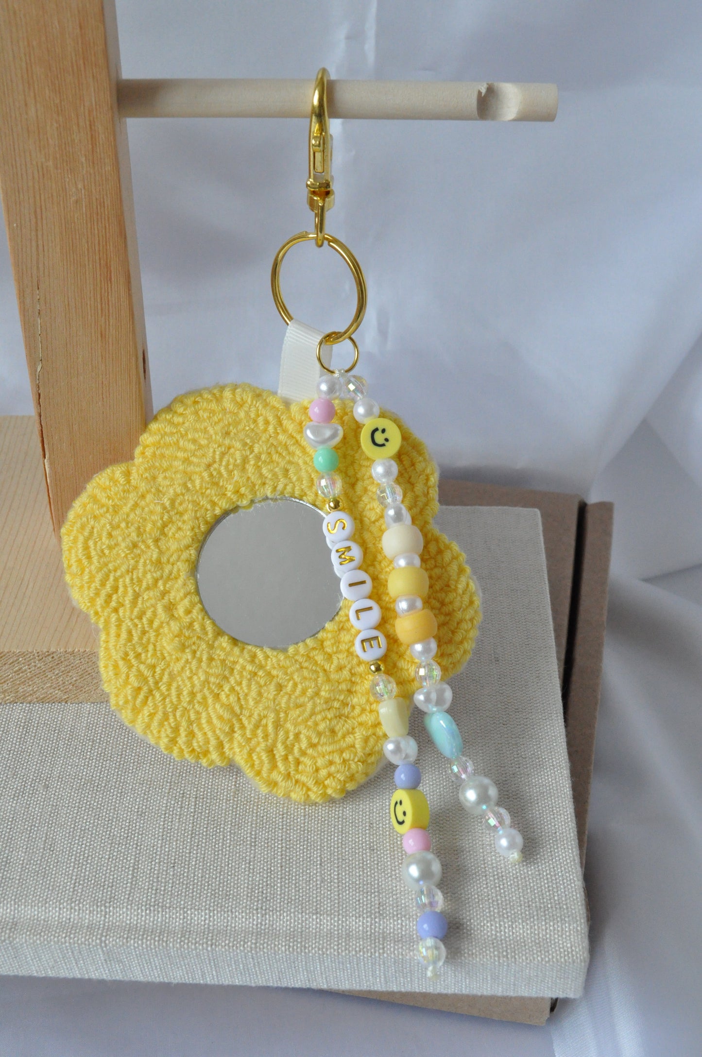 Tufted Daisy Bag Charm