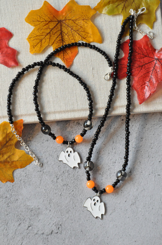 Halloween Spooky Ghost Necklace