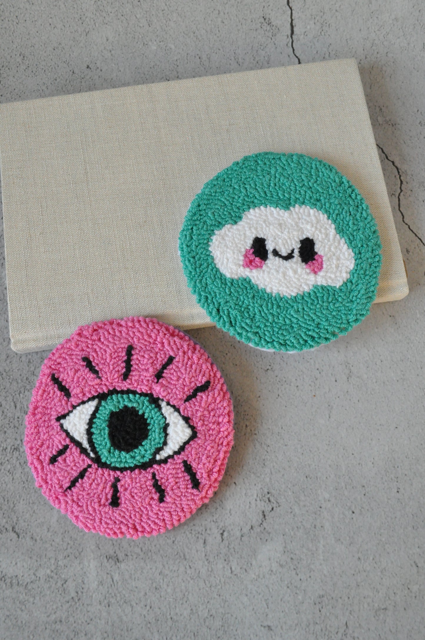 Funny Y2k Punch Needle Coasters