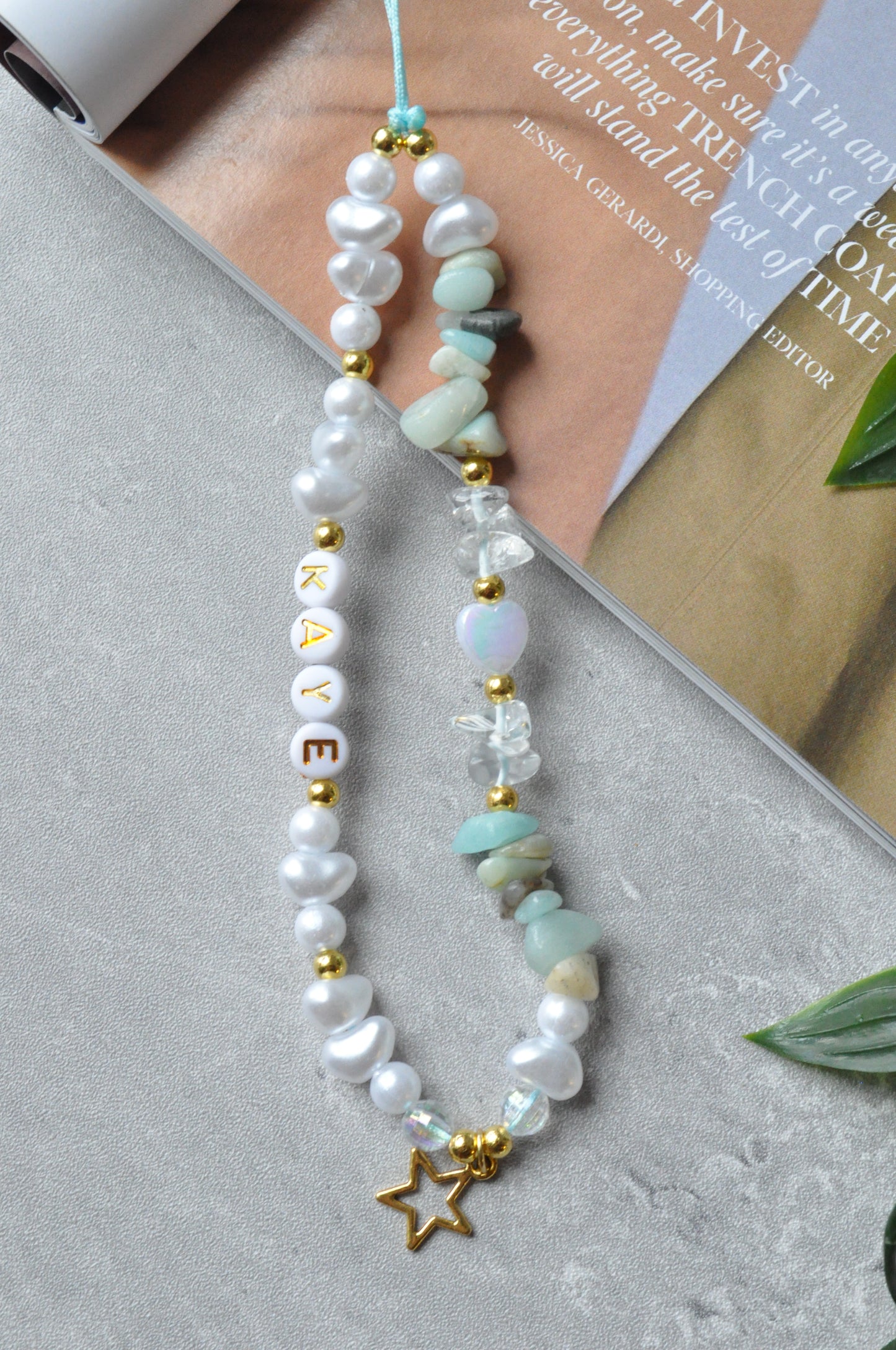 Amazonite Gemstone Phone Charm
