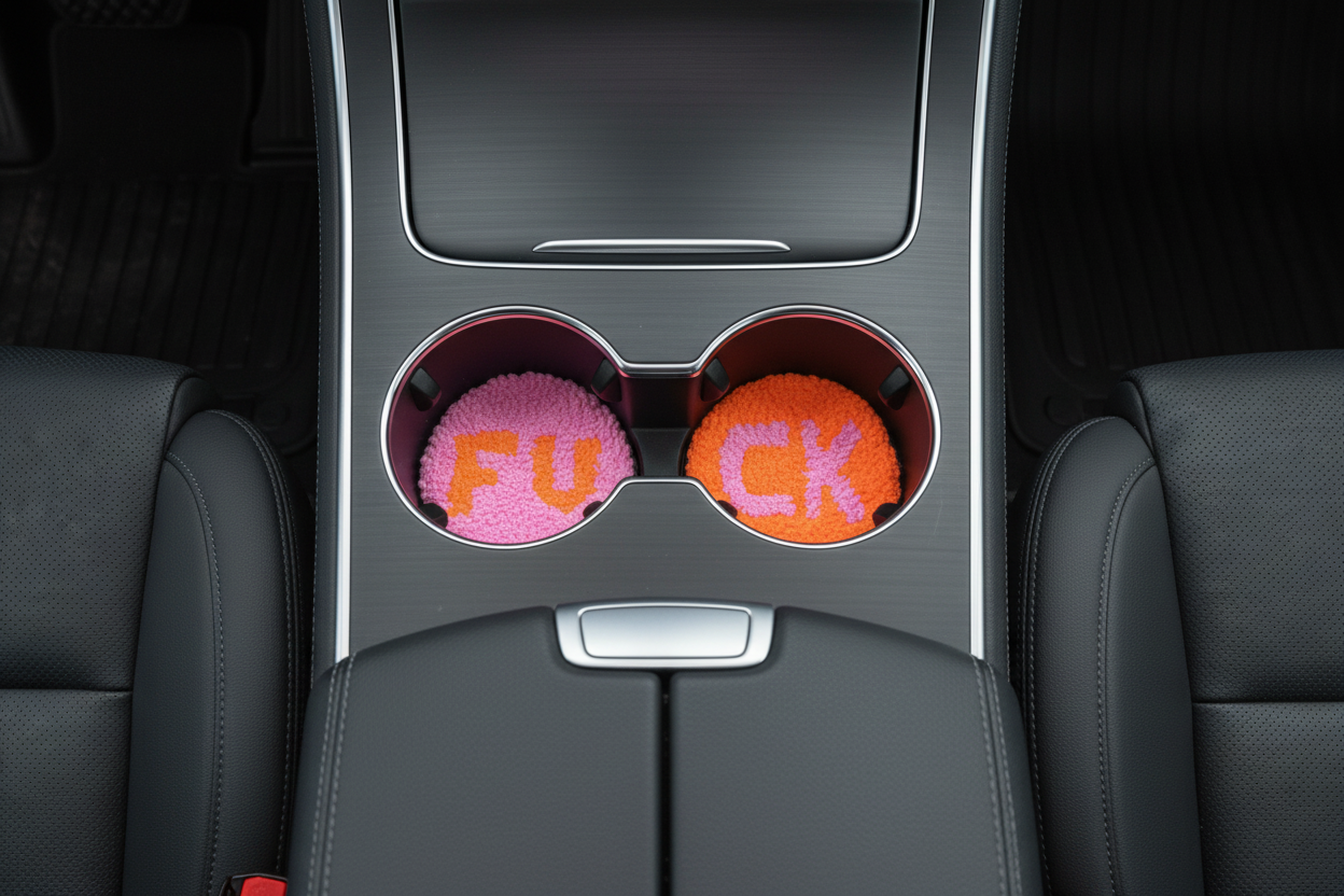 Funky Bold Car Coasters