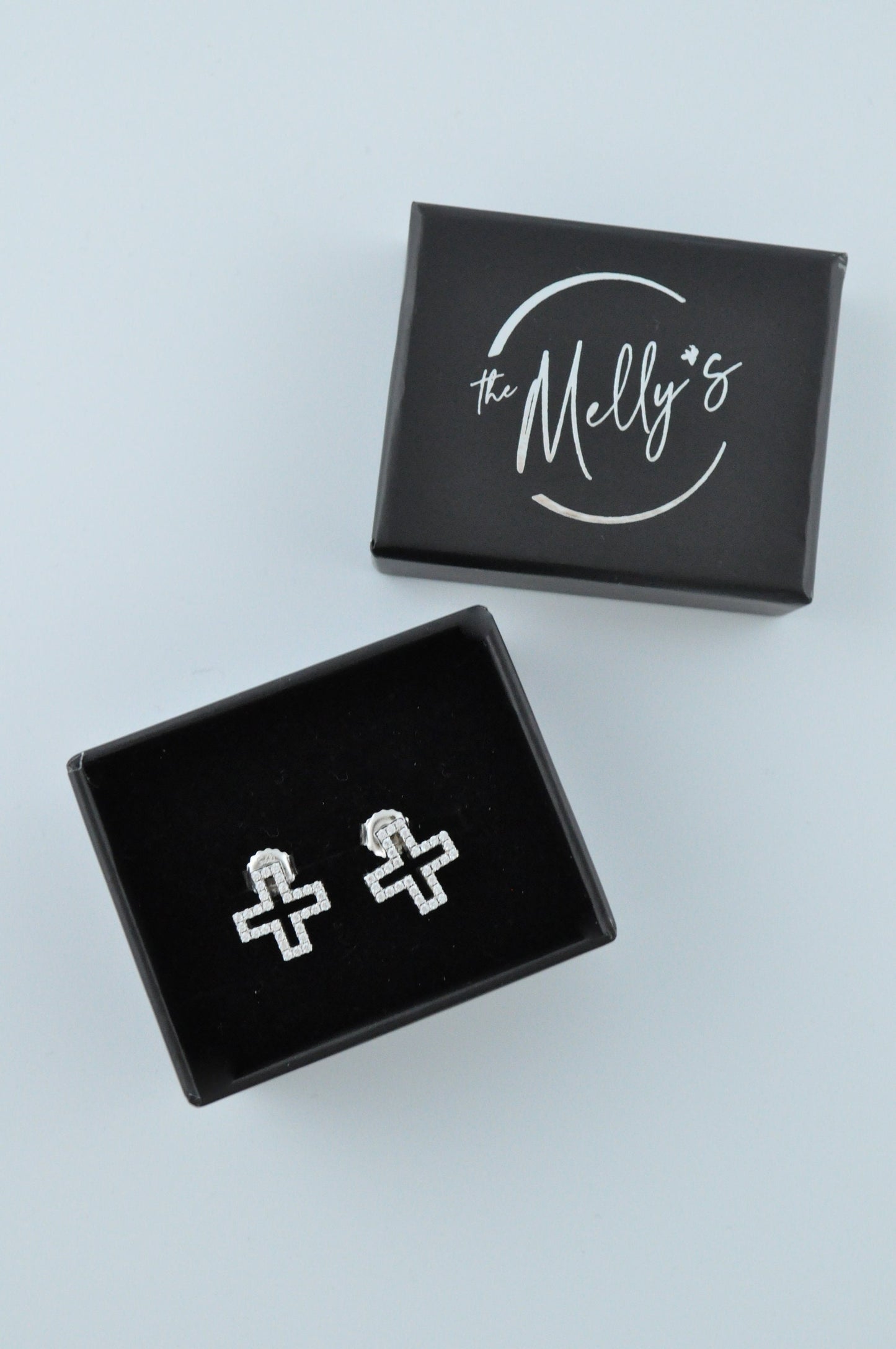 Sterling Silver Cross Earrings
