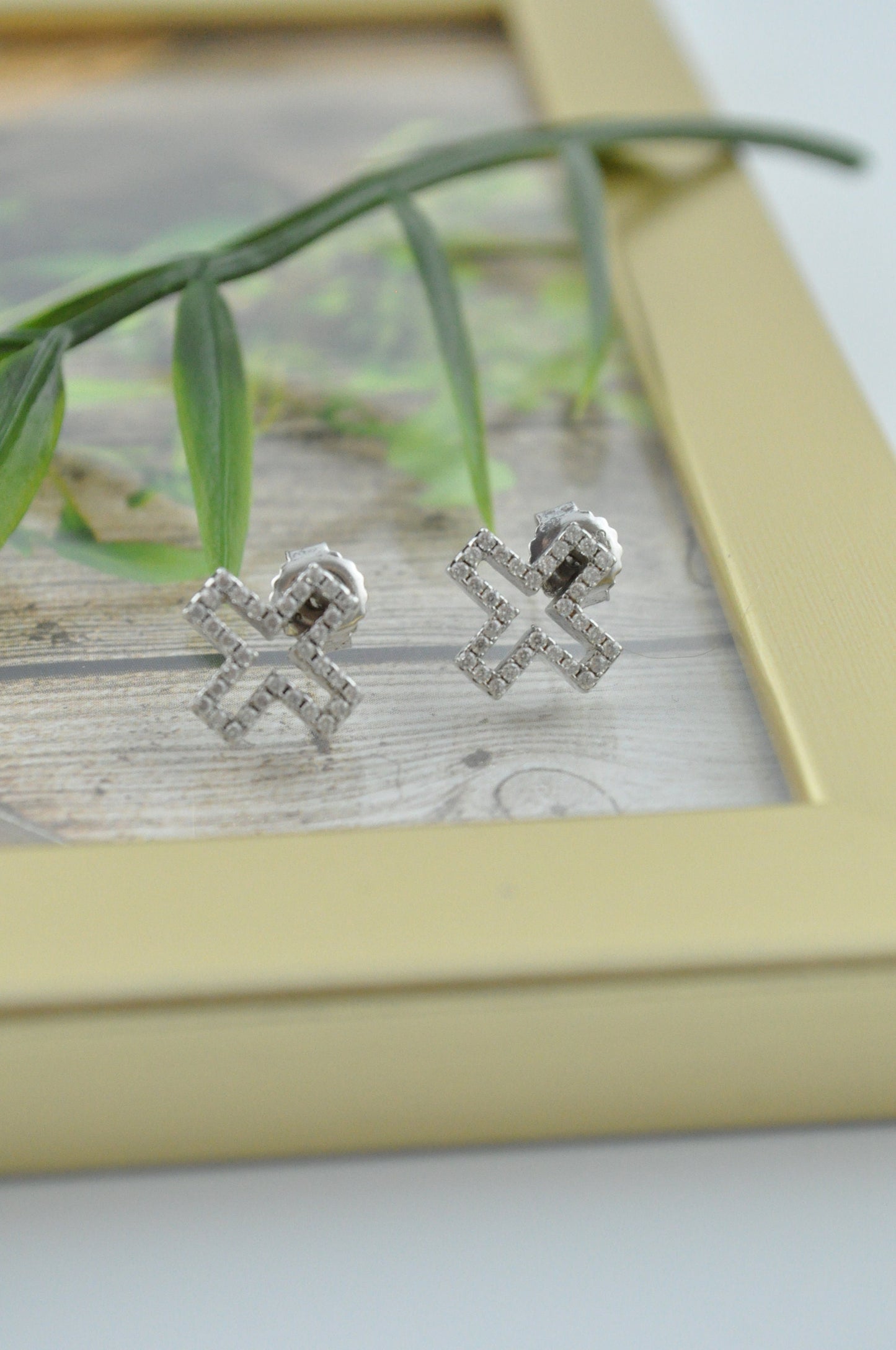 Sterling Silver Cross Earrings