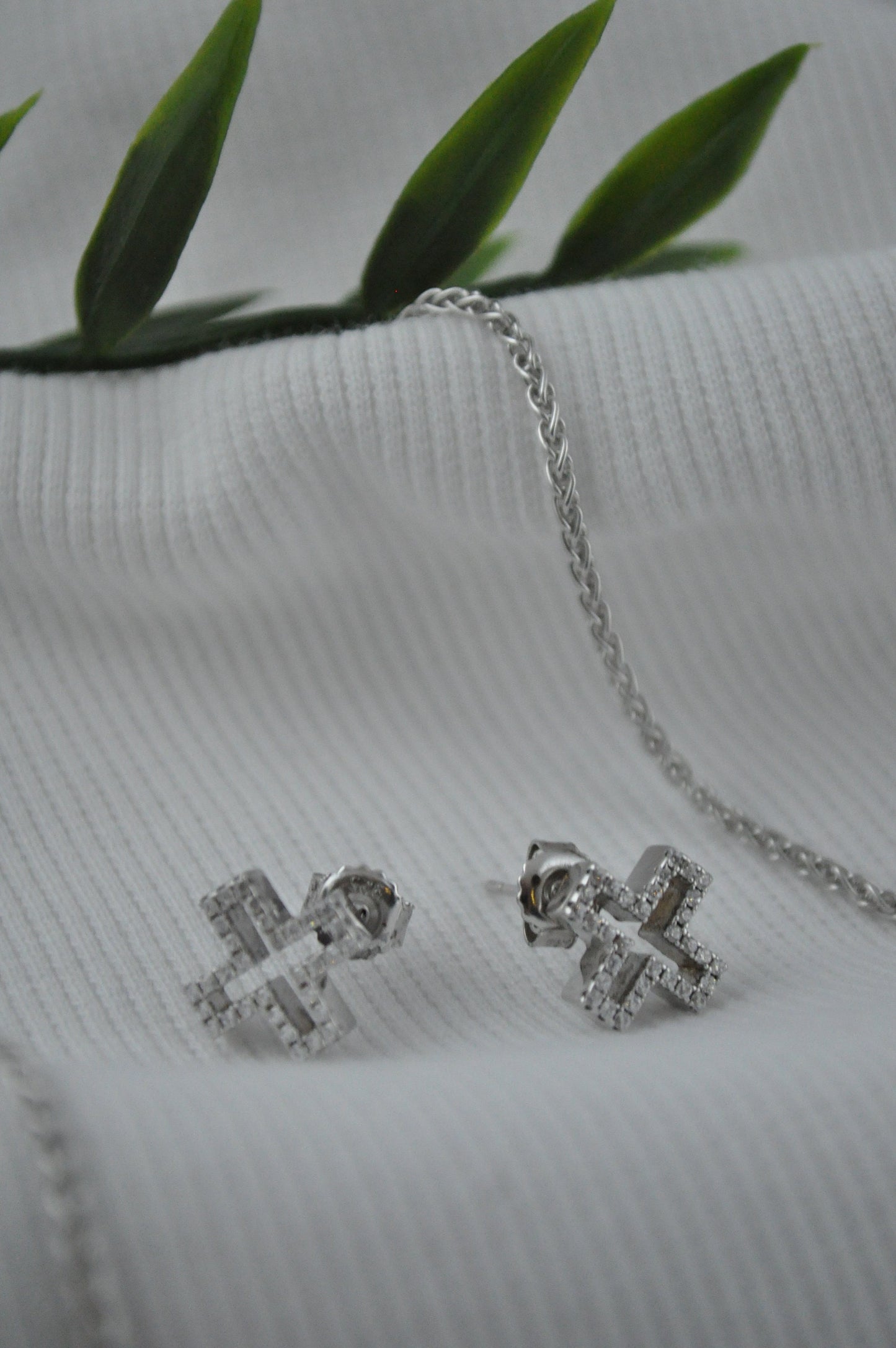 Sterling Silver Cross Earrings