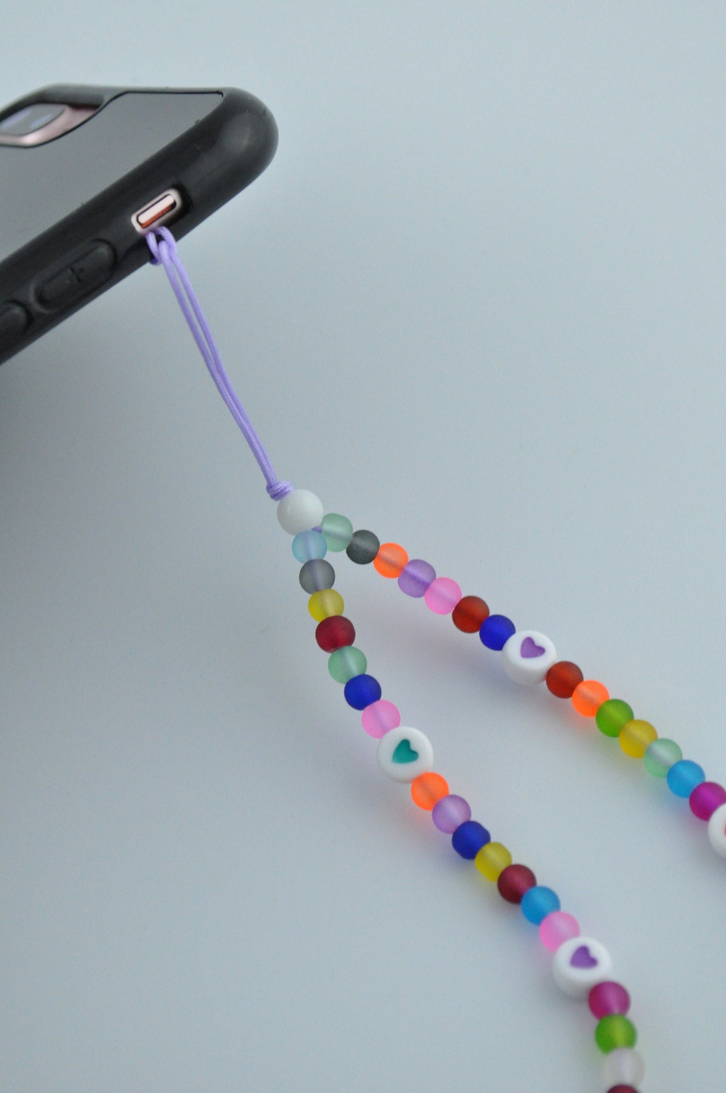 Frosted Beads Phone Charm