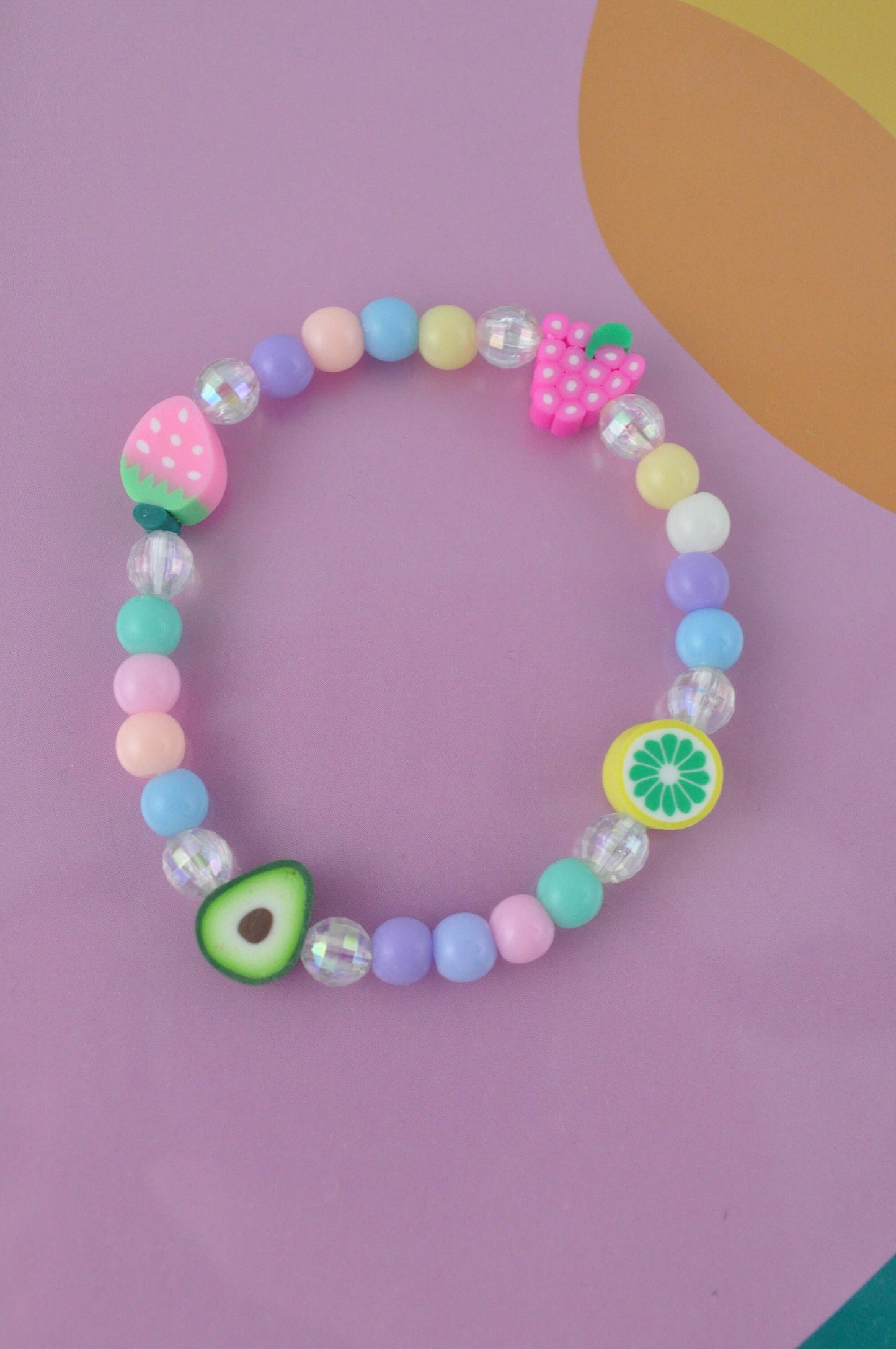 Fruit Salad Bead Bracelet