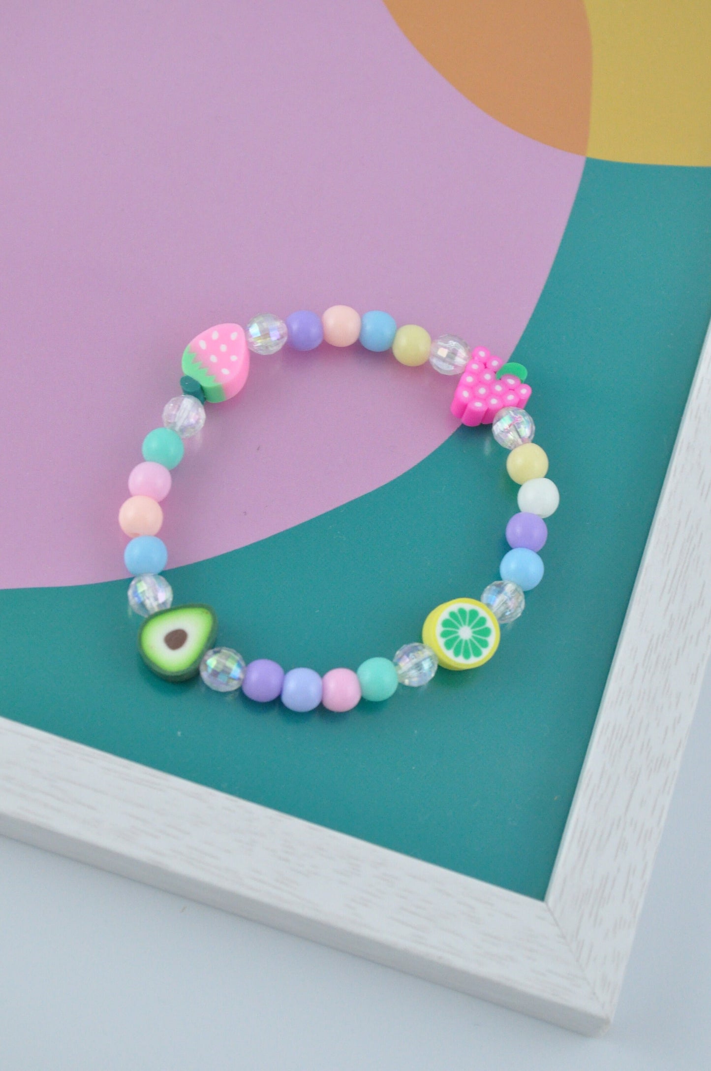 Fruit Salad Bead Bracelet