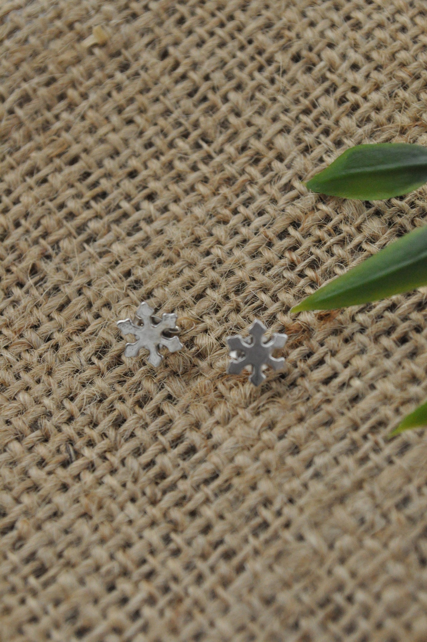 Silver Snowflake Earrings