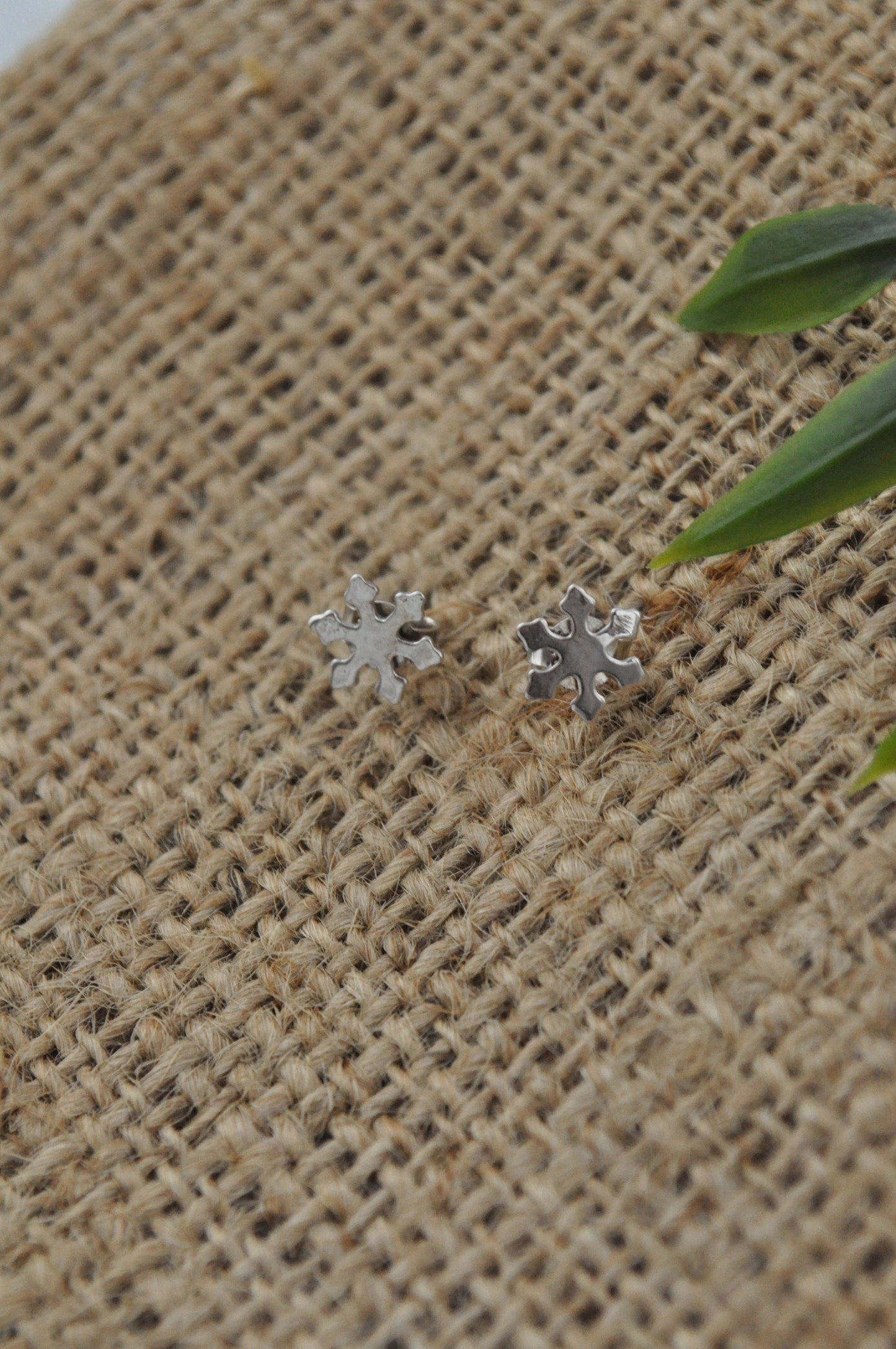 Silver Snowflake Earrings