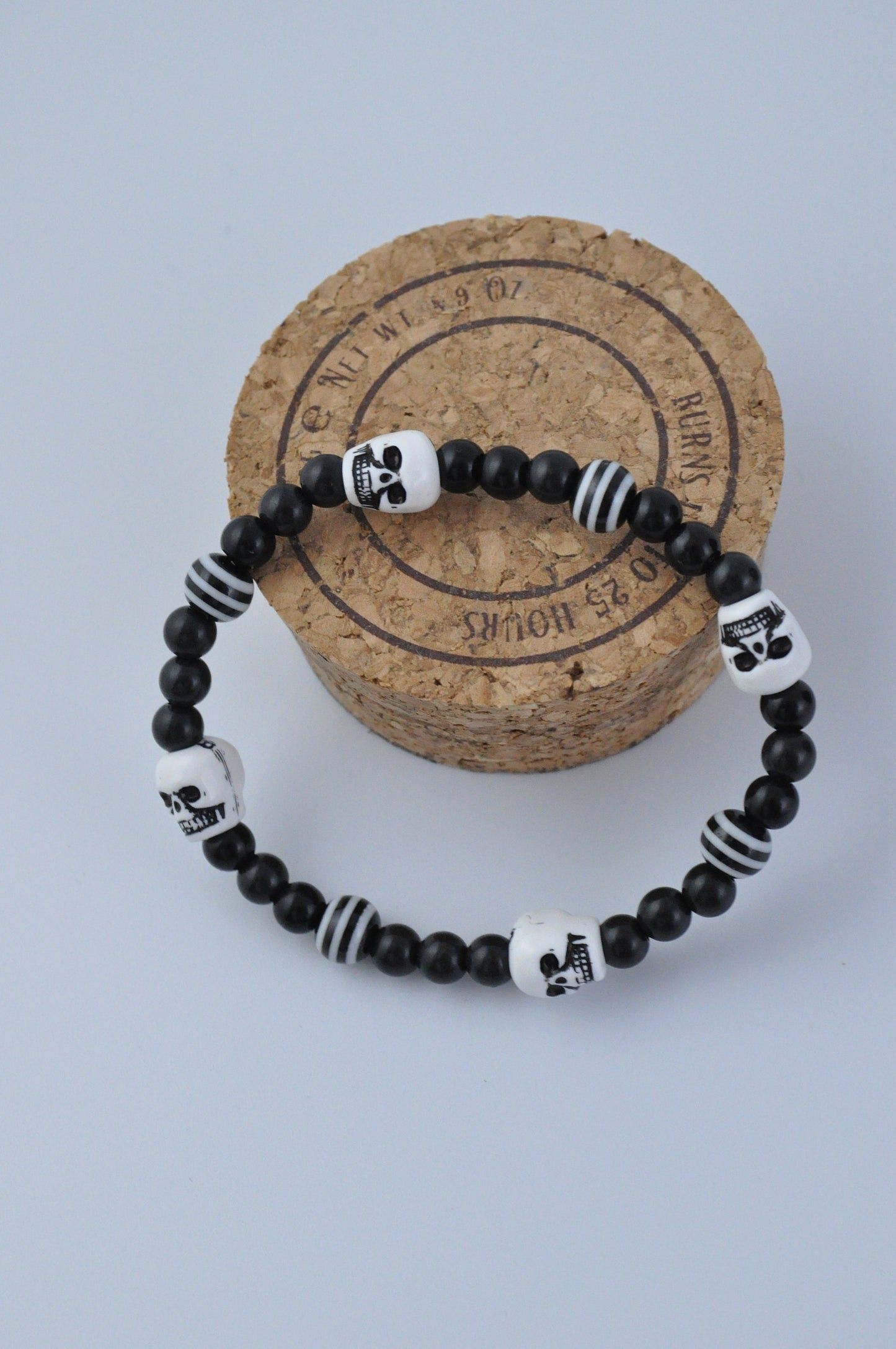 Beaded Skull Bracelet