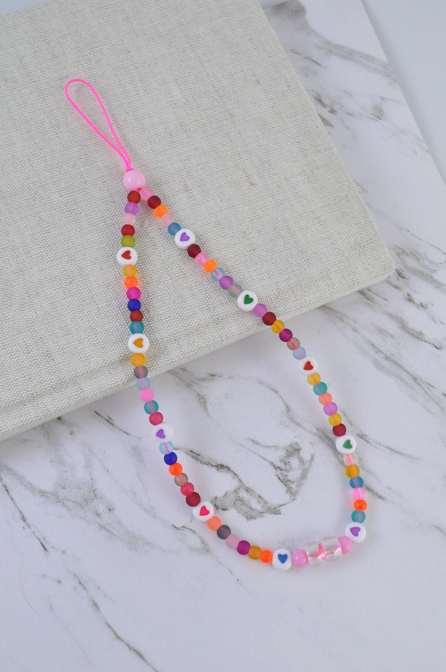 Frosted Beads Phone Charm