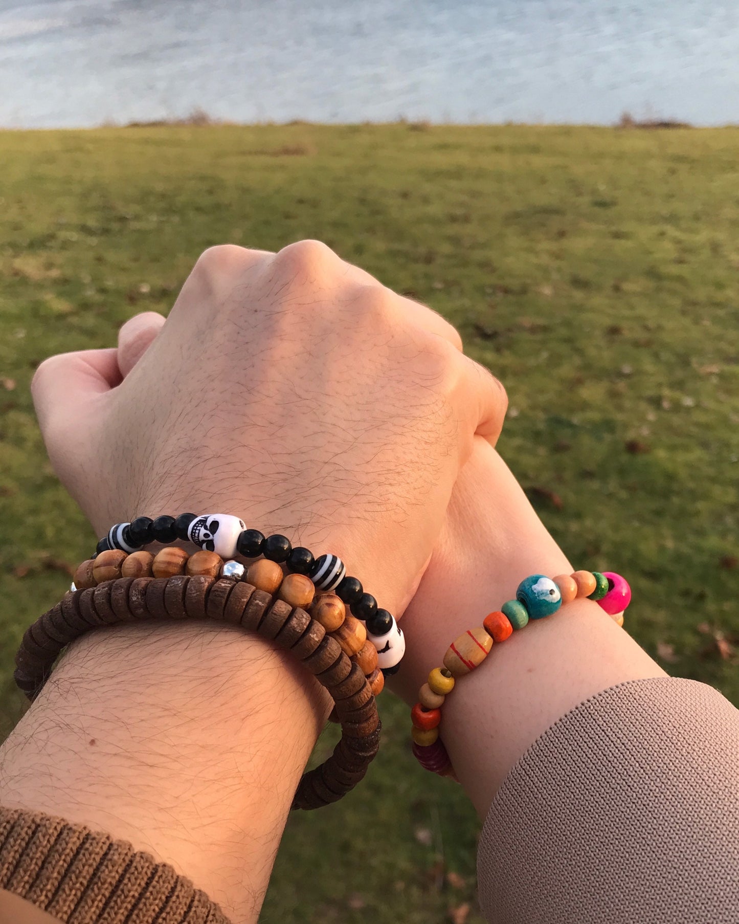 Beaded Skull Bracelet
