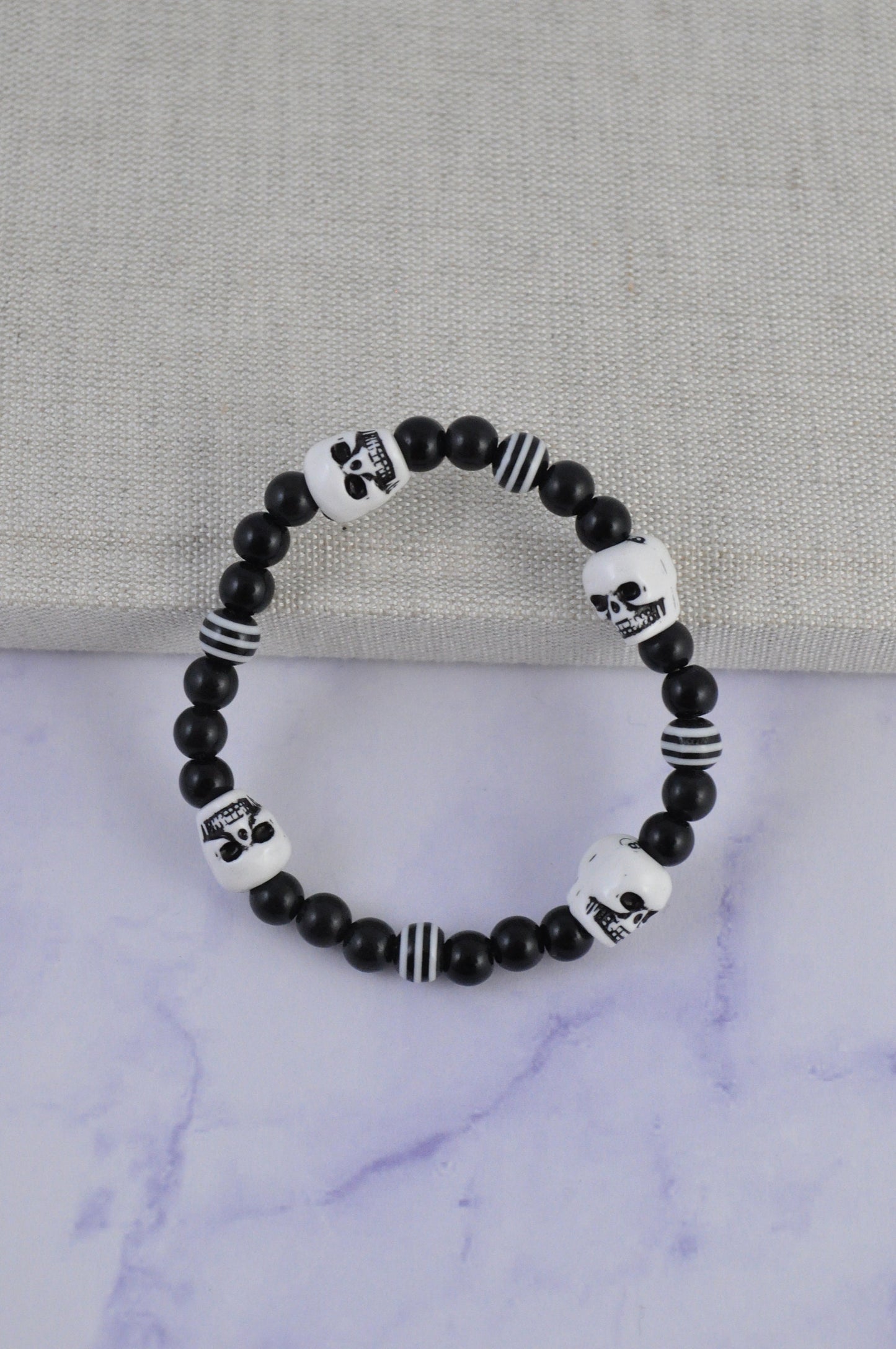 Beaded Skull Bracelet