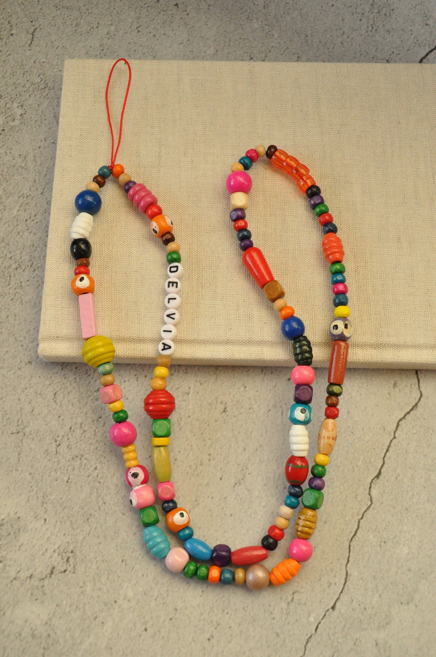 Personalised Wooden Phone Charm