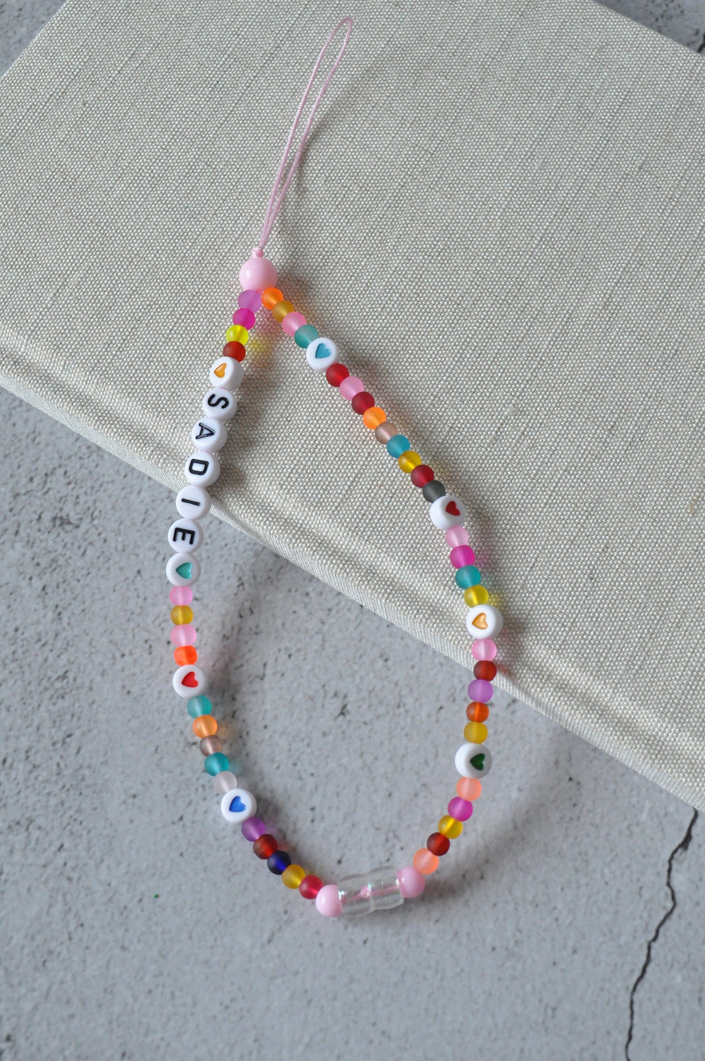 Frosted Beads Phone Charm