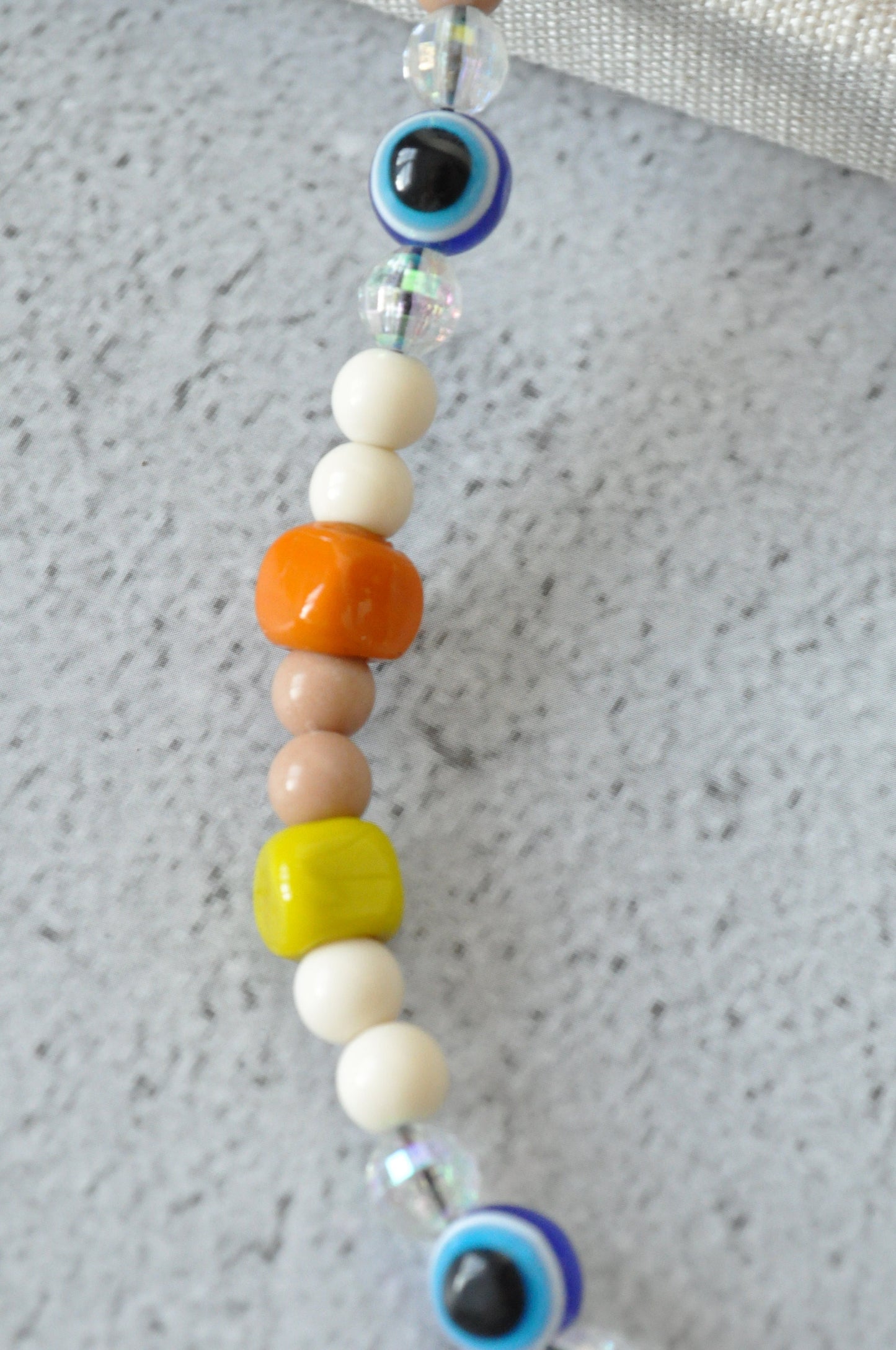 Evil Eye Murano Beads Boho Phone Strap