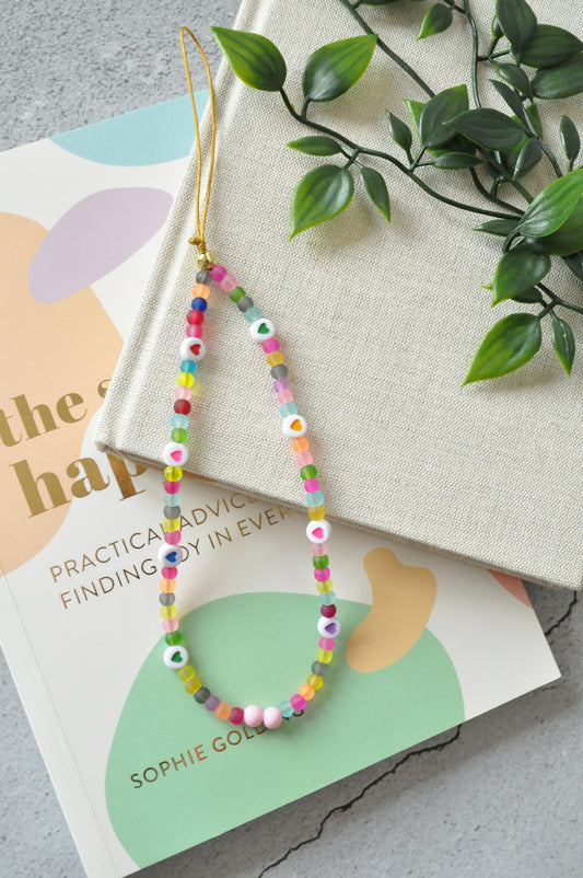 Frosted Beads Phone Charm