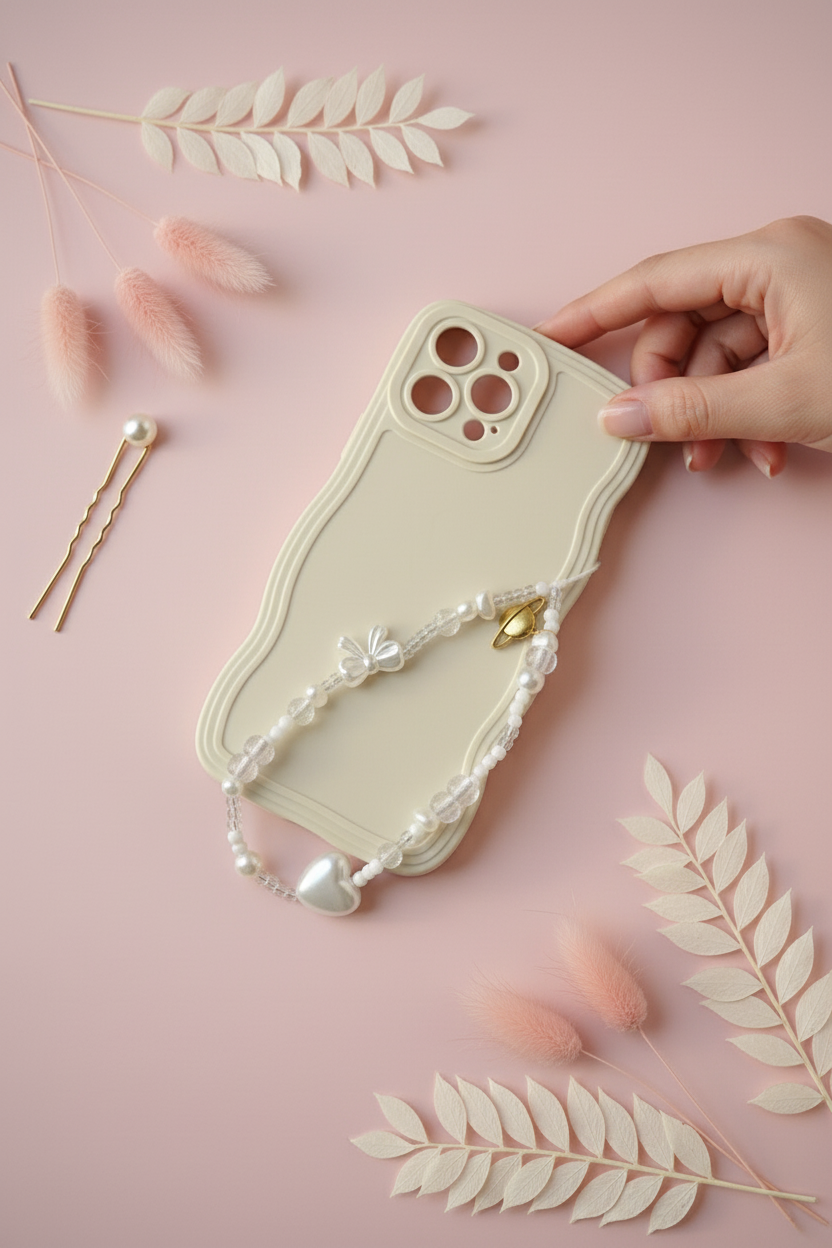 Elegant Bow Phone Charm