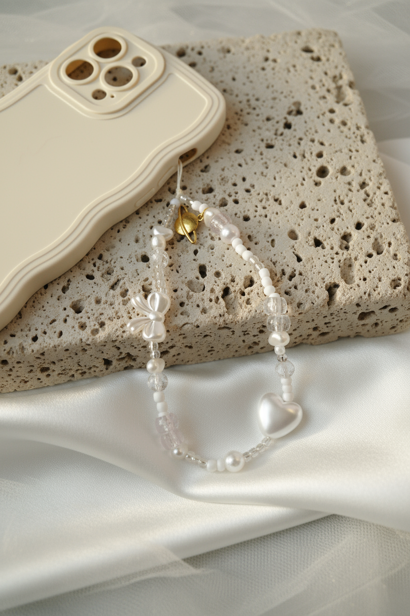 Elegant Bow Phone Charm