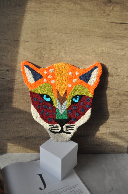 Earth Tones Tiger Head Wall Art